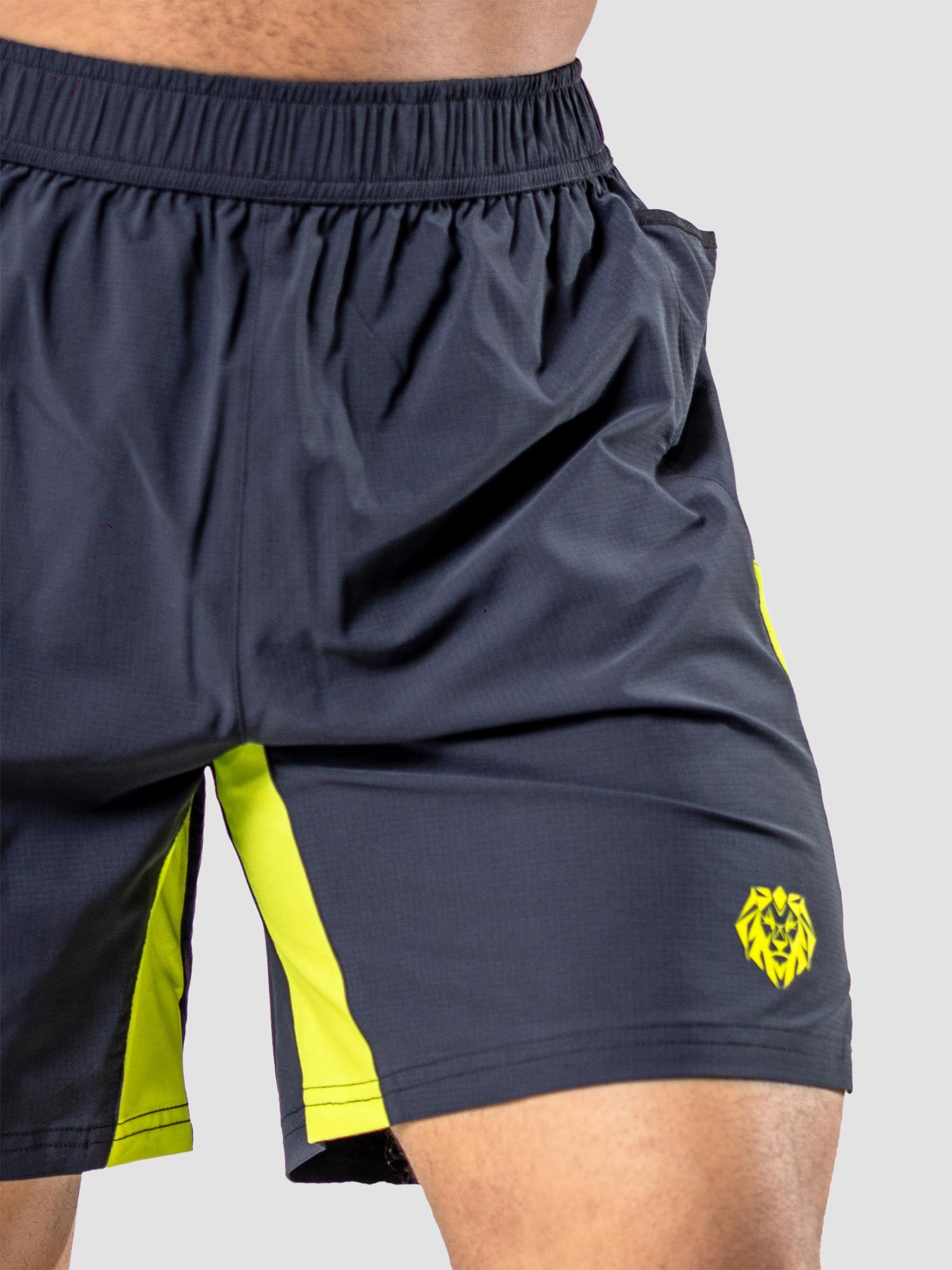 Maceoo Men's Athletic Neon Shorts - Black | Thumbnail 8
