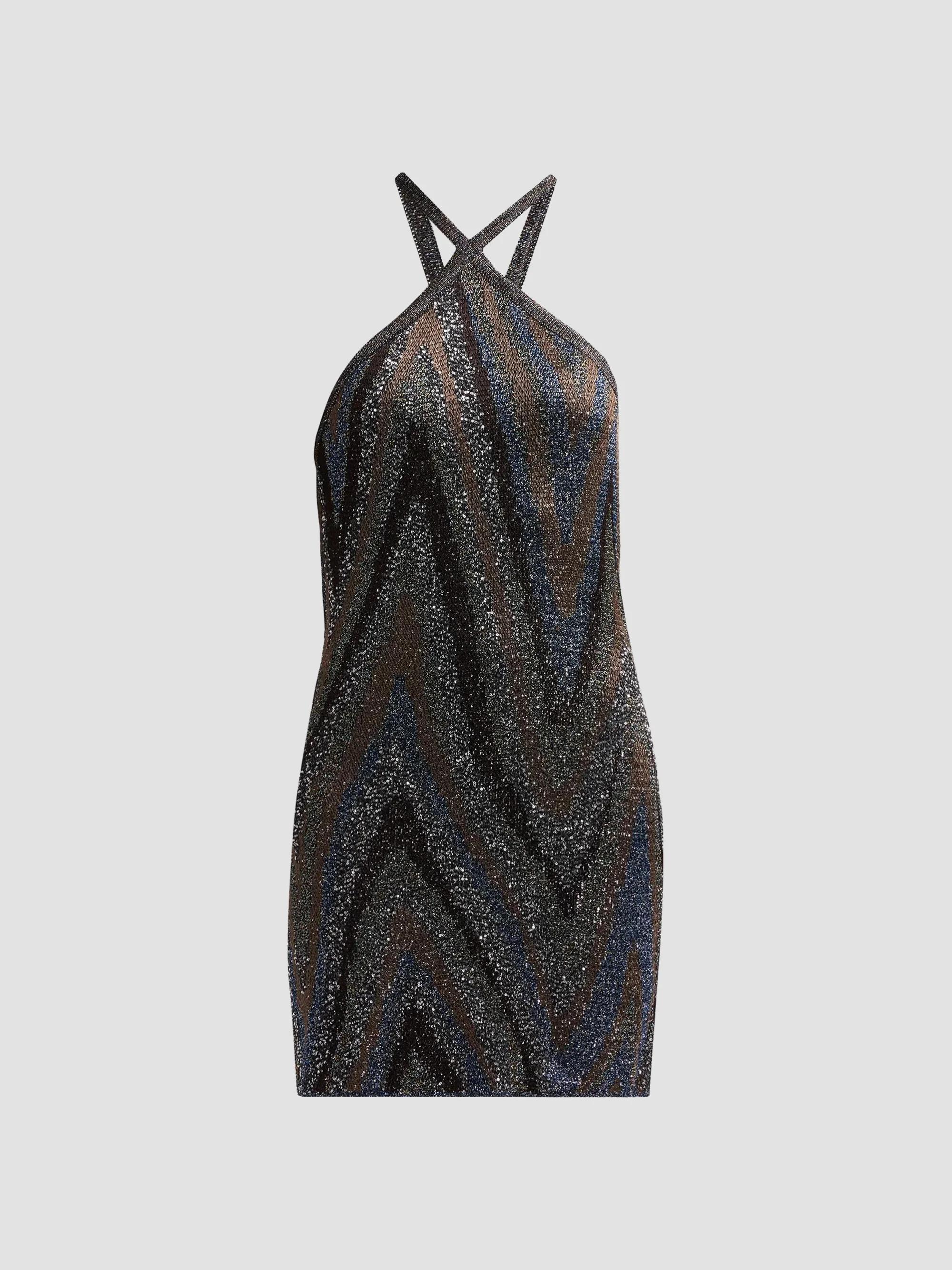 missoni halter neck dress Zigzag Halterneck Mini crazy rich asians missoni dress