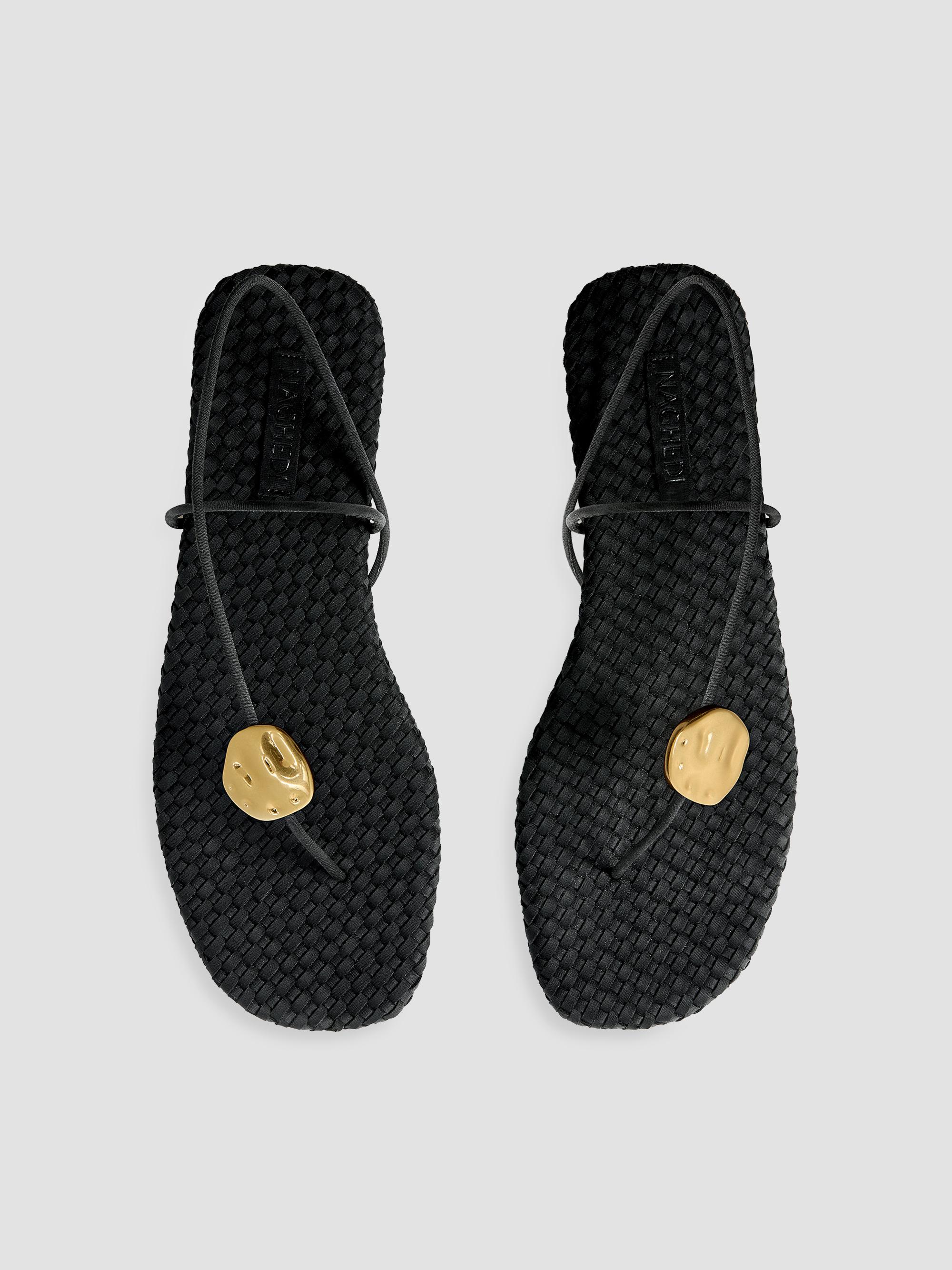 Naghedi Women's Gaia Sandals - Onyx | Thumbnail 2