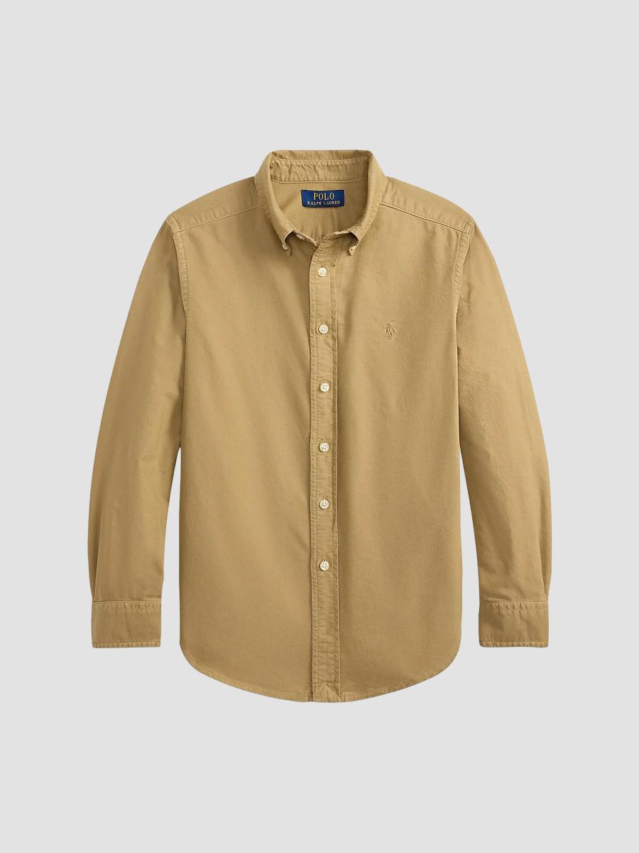 Polo Ralph Lauren Boy's Little Boy's & Boy's Cotton Long-sleeve Shirt In Camel