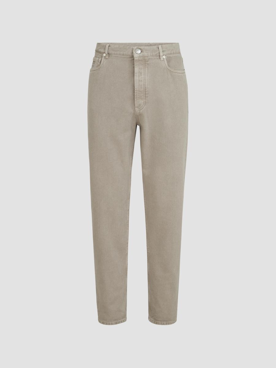 Brunello Cucinelli Garment-Dyed Denim Iconic Fit Five-Pocket Jeans