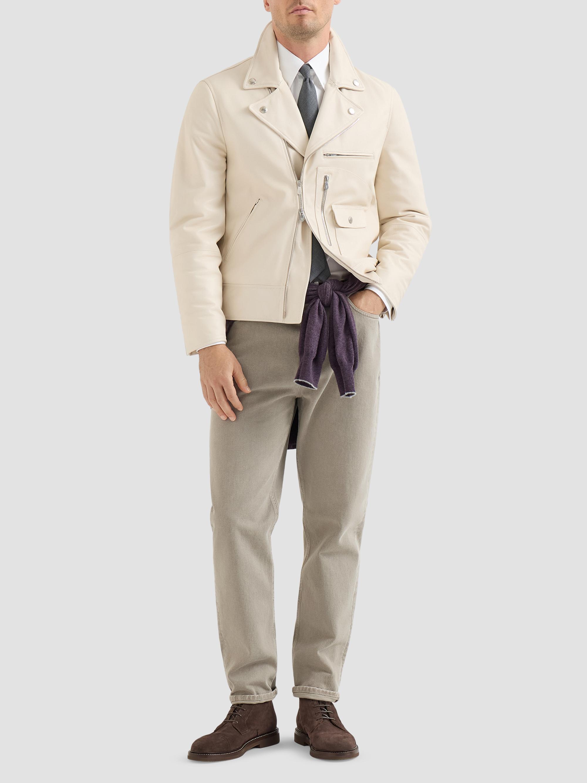 Brunello Cucinelli Garment-Dyed Denim Iconic Fit Five-Pocket Jeans