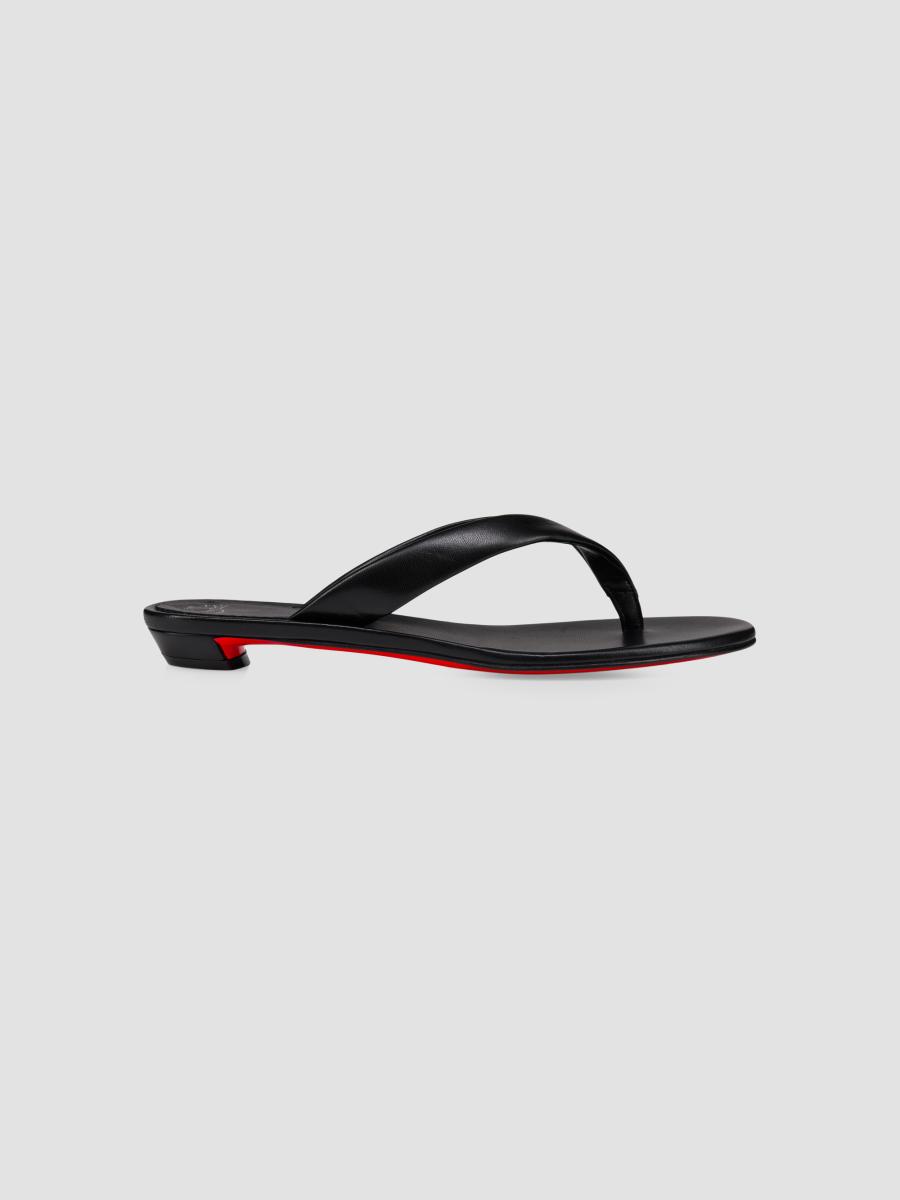 Christian Louboutin Women's Miss Z Thong Sandals In Black