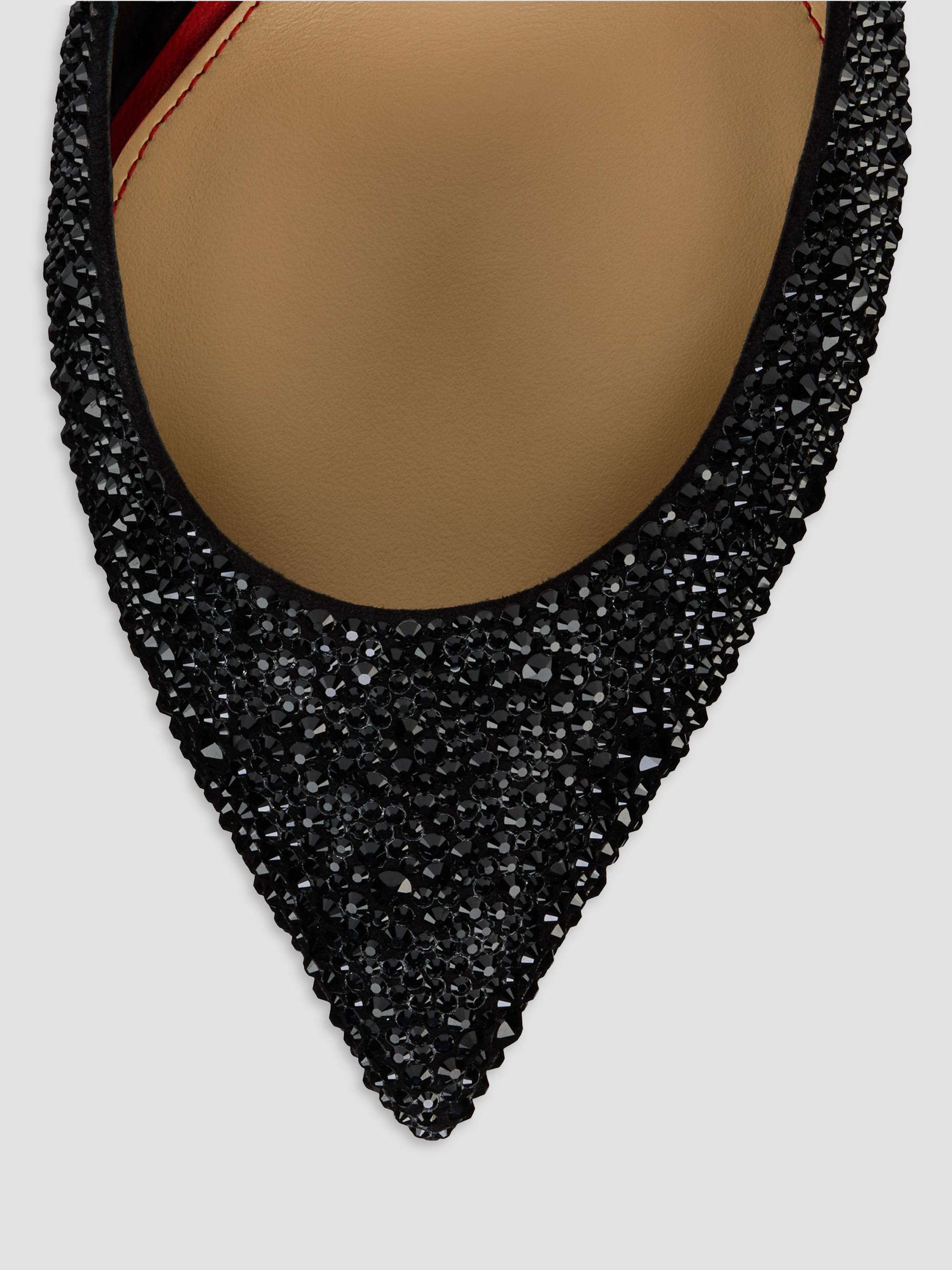 Christian Louboutin La Pigalle 100MM Strass Suede Pumps | Saks