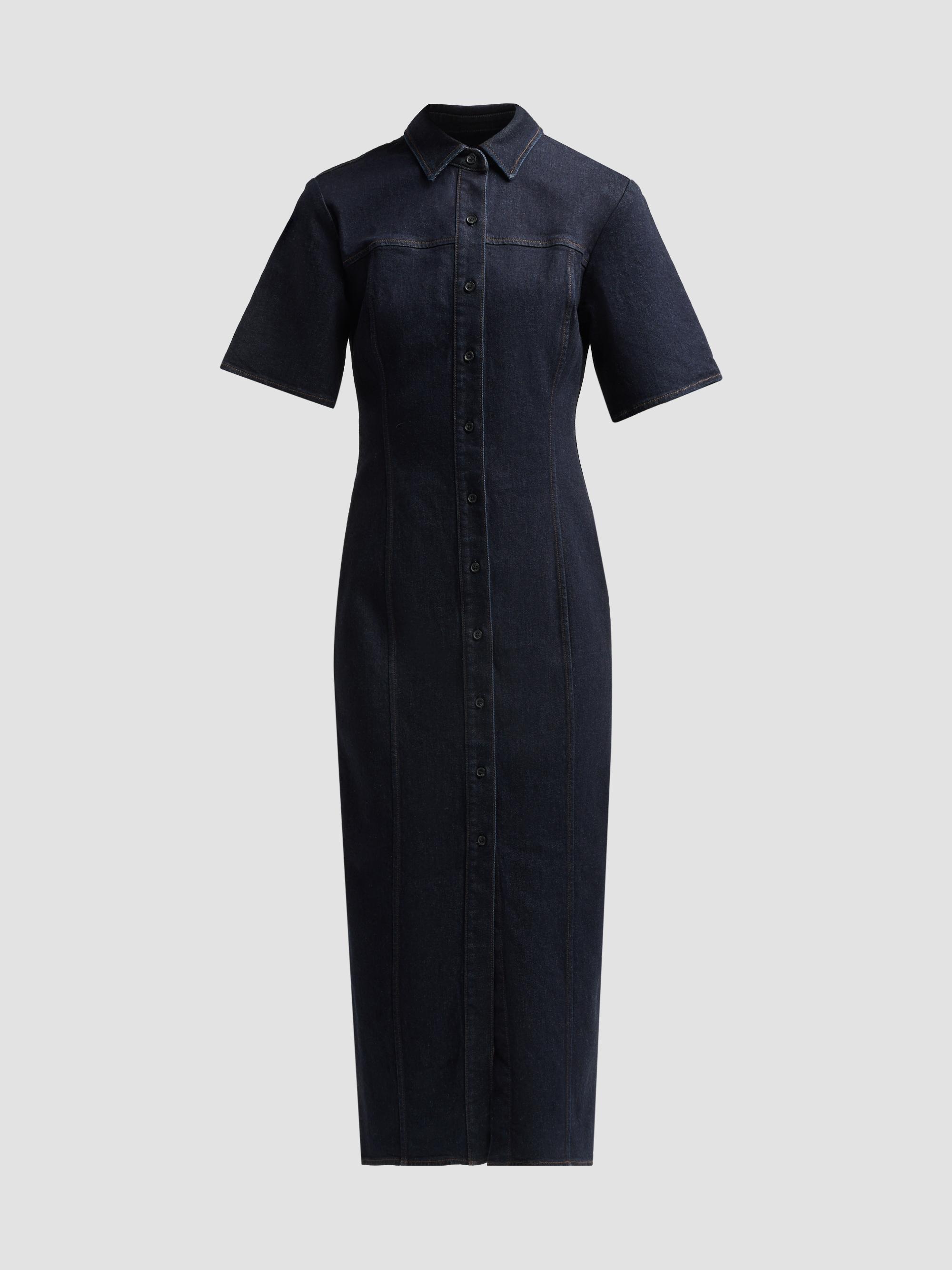 rag and bone denim shirt dress Women's & Designer Dresses Color:Black/Yellow brands 3 4 Length Wedding Denim tops Measurements from size XS