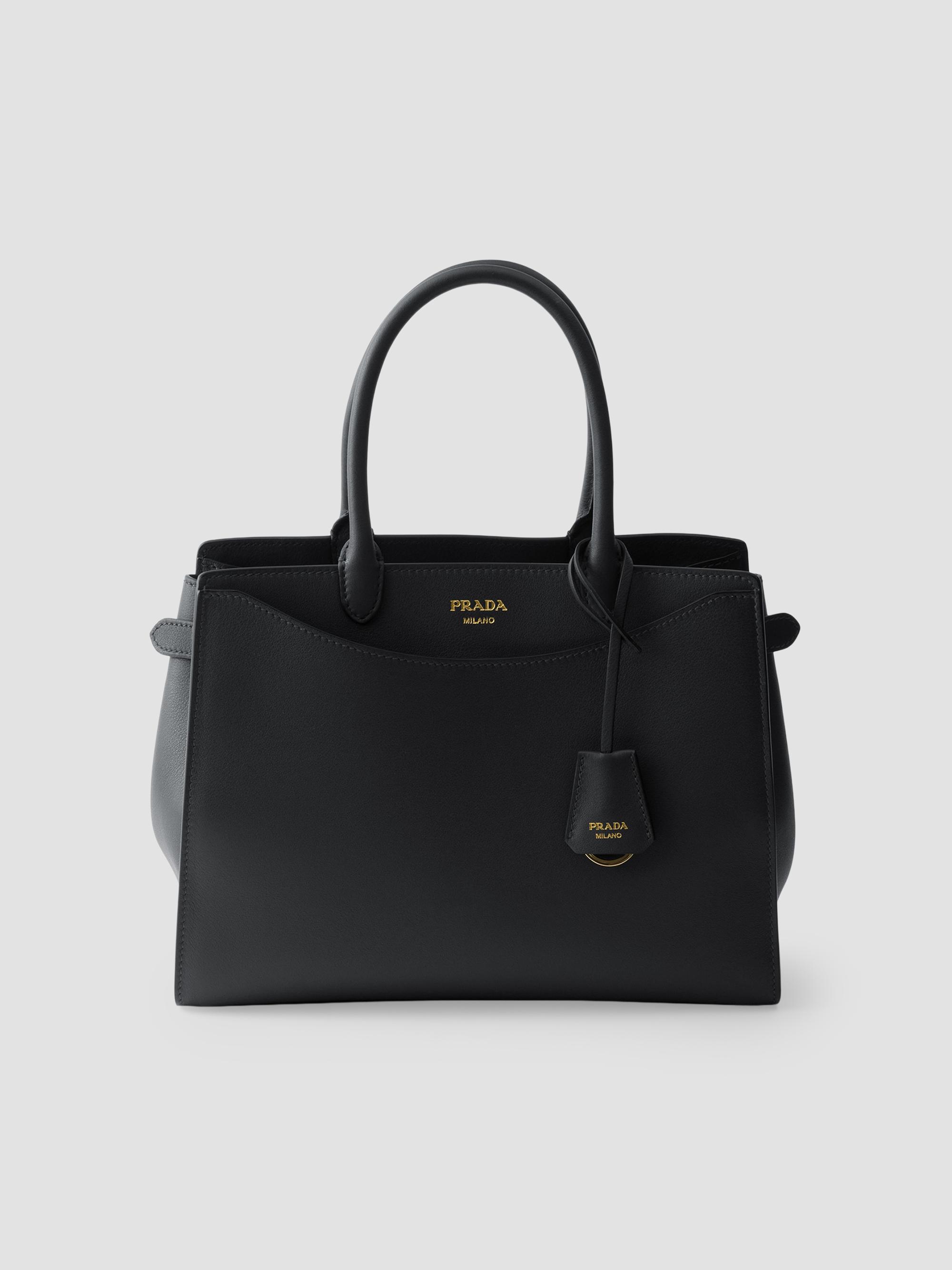 Prada Jardiniere Mini Cotton Canvas Top Handle Bag | Saks Fifth Avenue