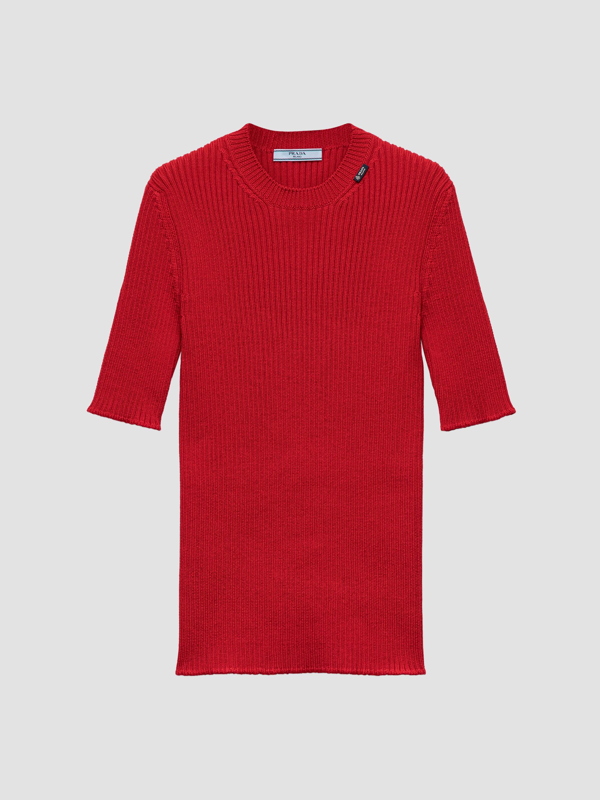 Prada Long-Sleeved Striped Jersey T-Shirt | Saks Fifth Avenue