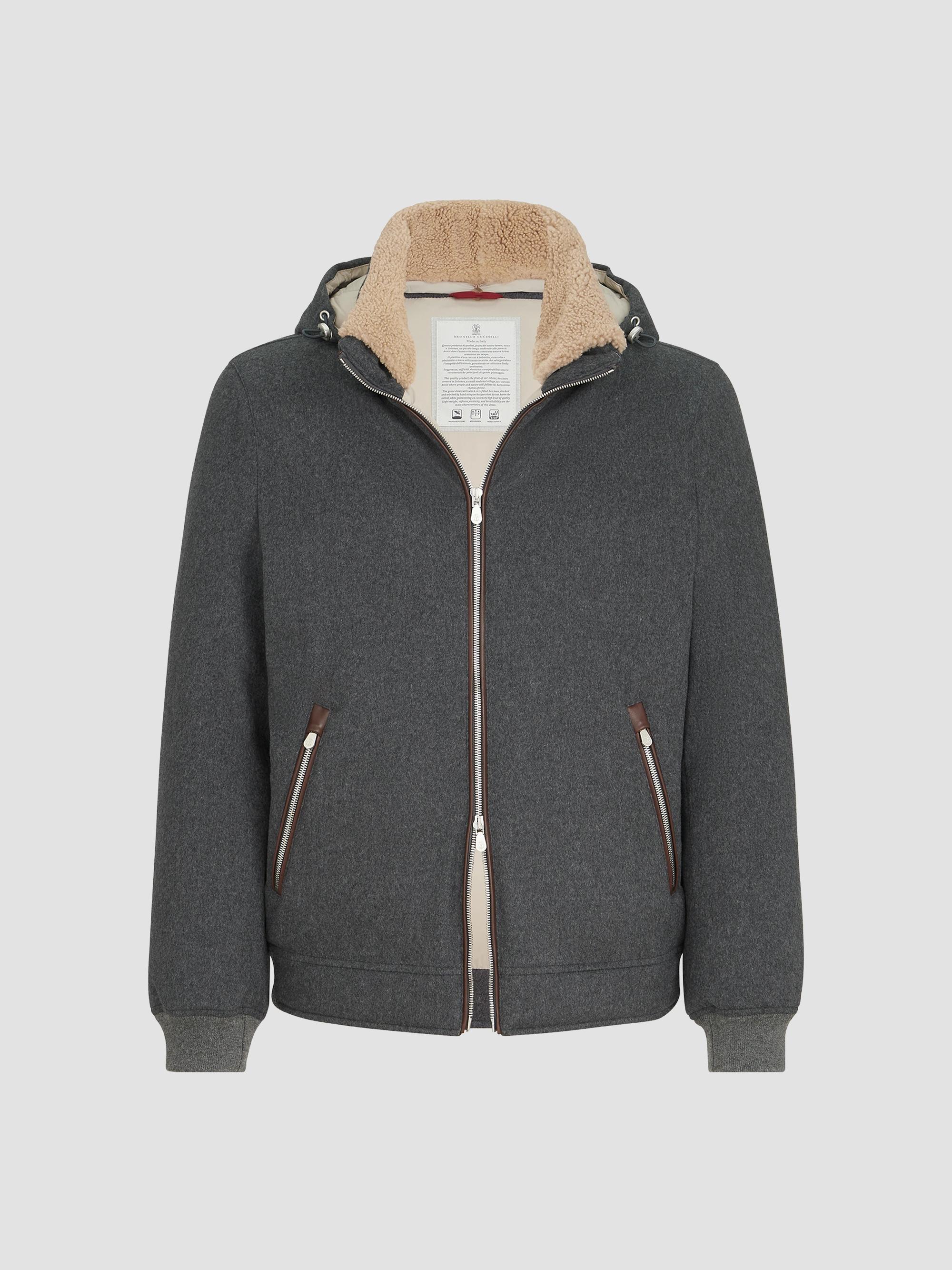 Brunello Cucinelli Bonded Virgin Wool Fresco Unlined Field Jacket