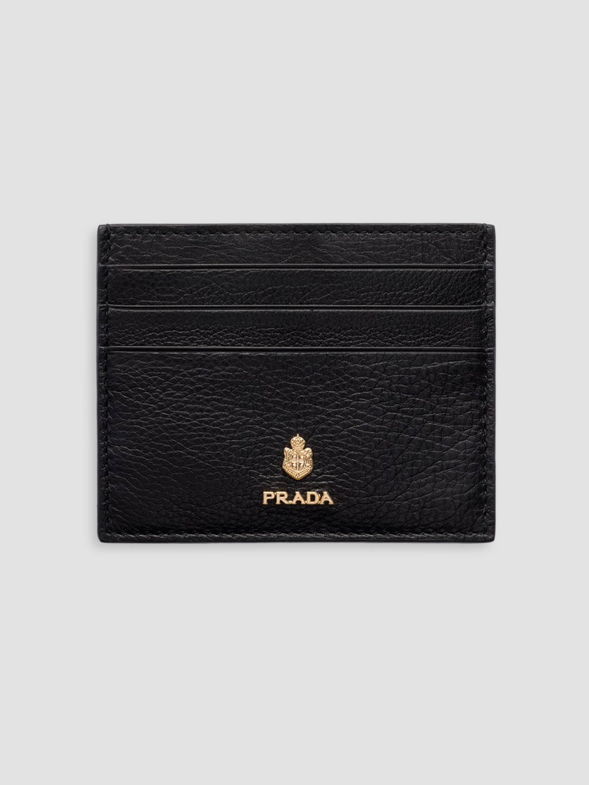 Prada Saffiano Leather Card Holder | Saks Fifth Avenue