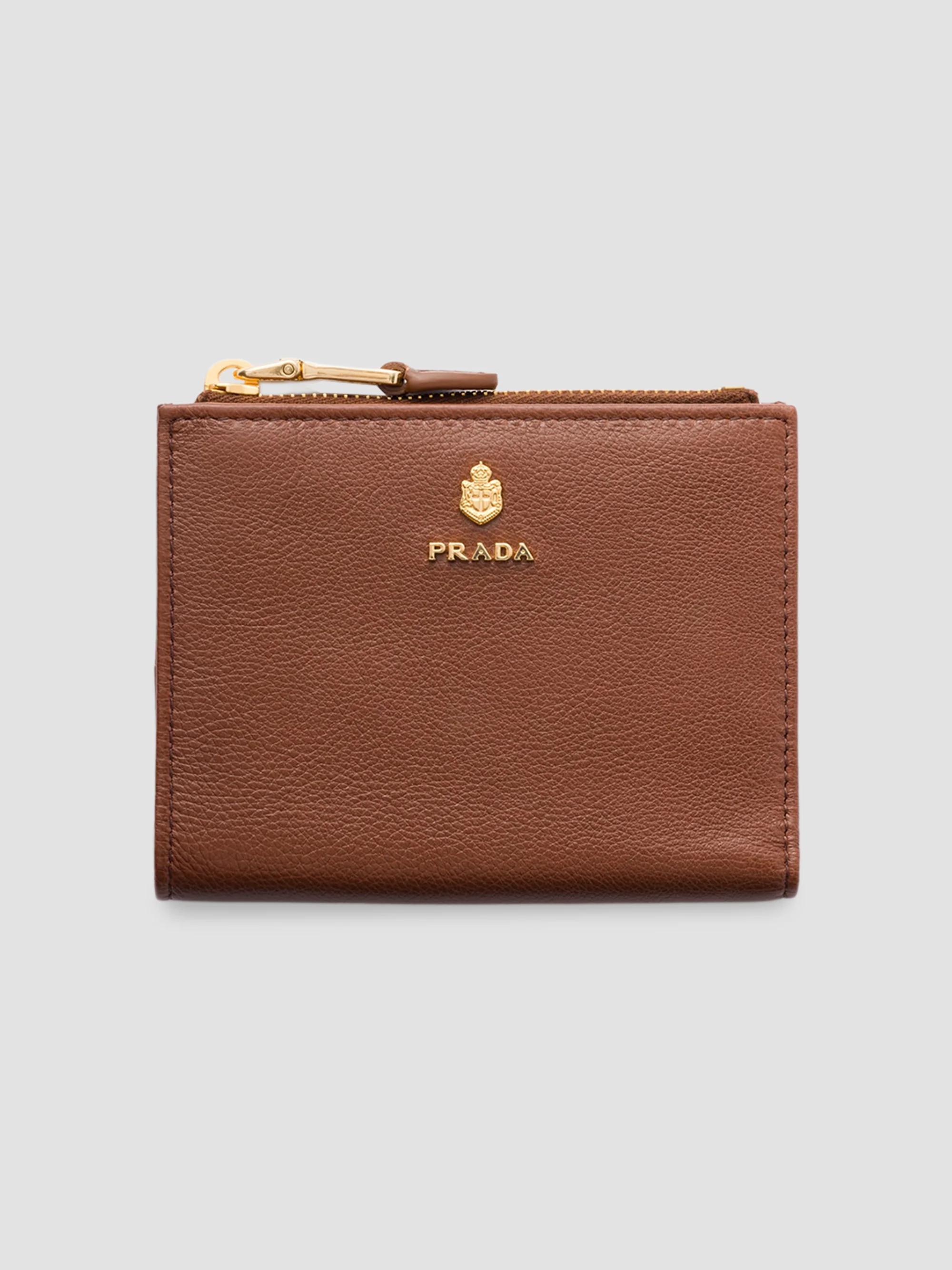 Prada Leather Zipper Pouch | Saks Fifth Avenue