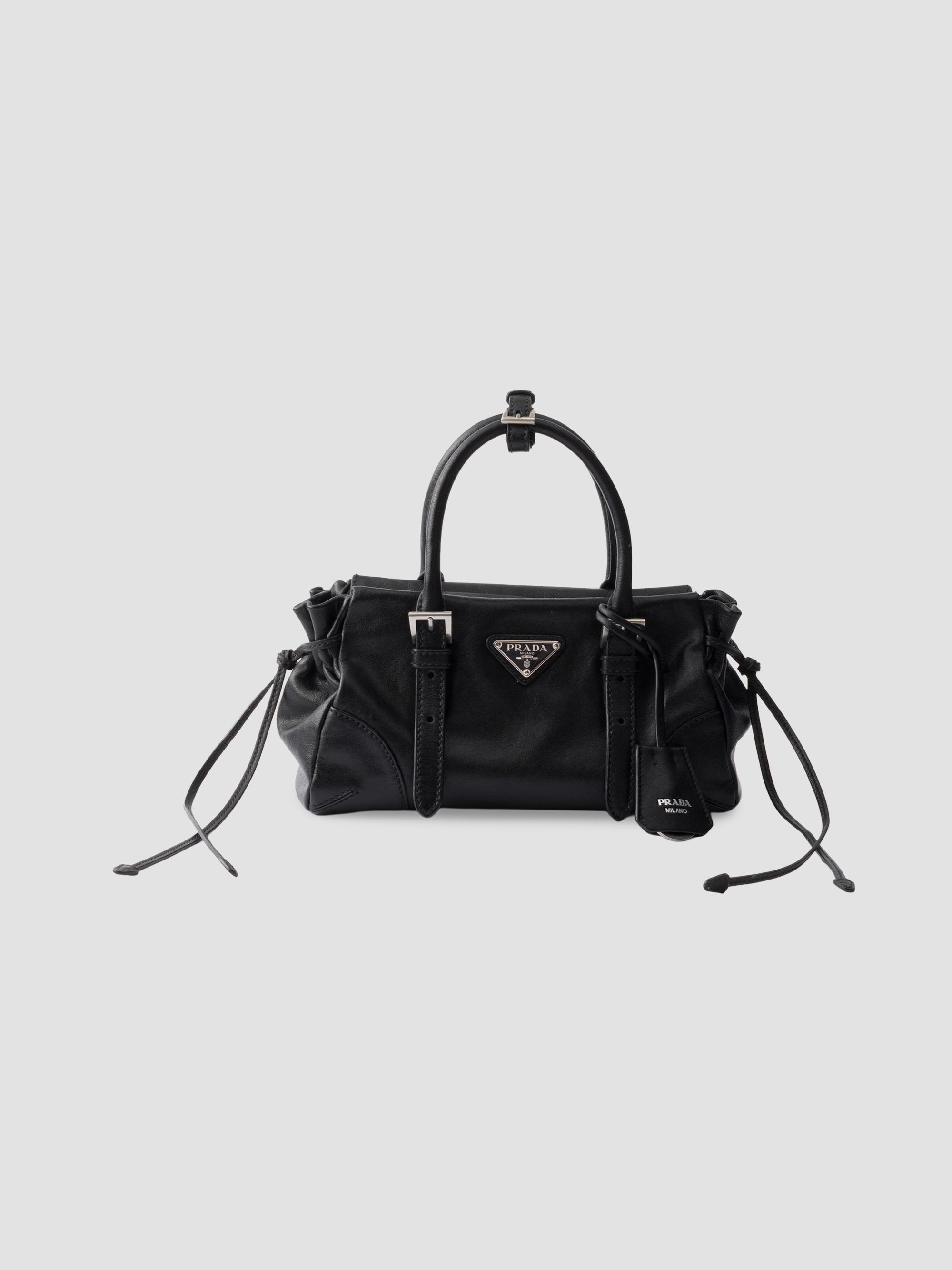 Prada Karin Small Leather Top Handle Bag | Saks Fifth Avenue
