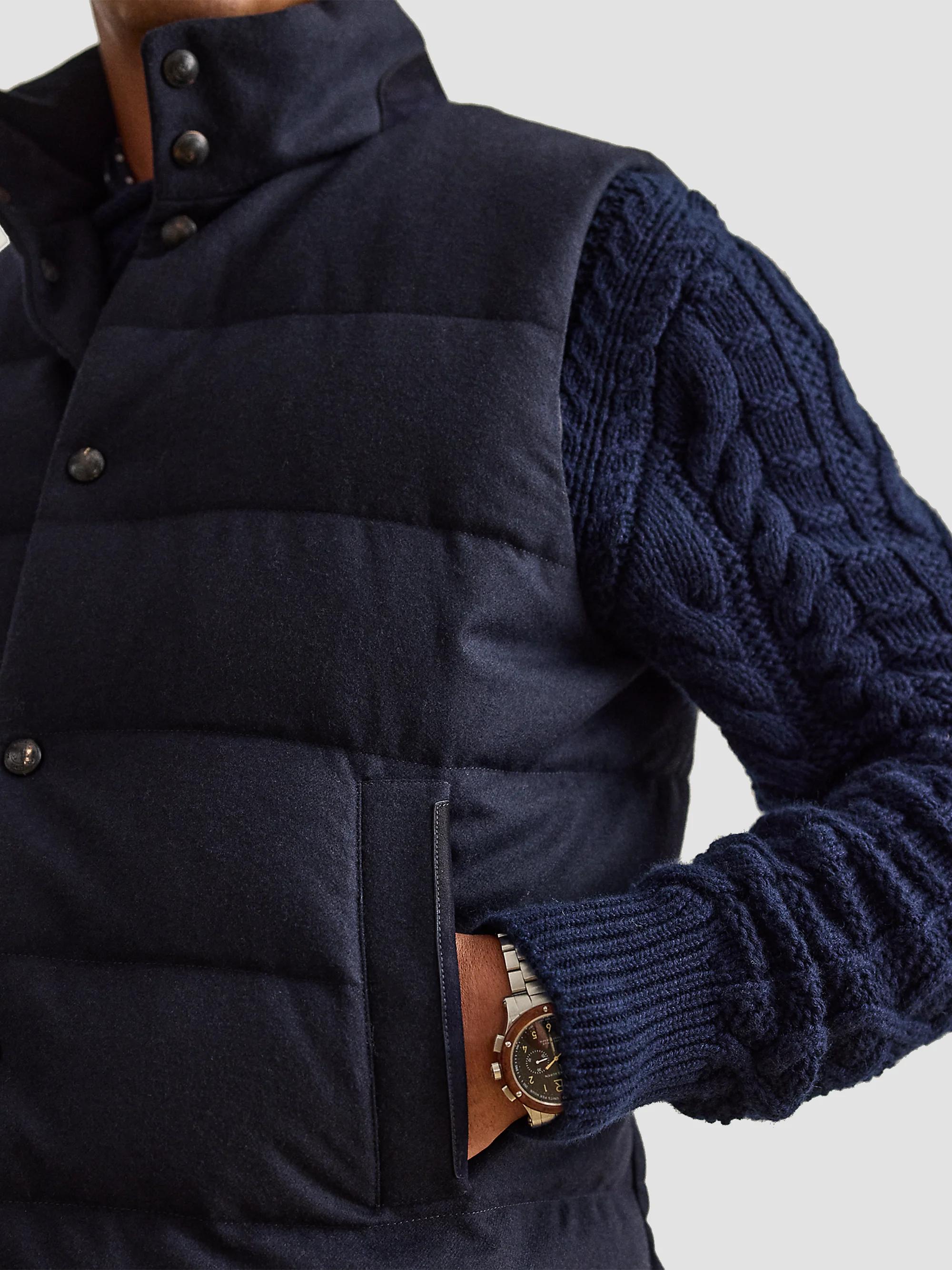 Ralph Lauren Purple Label Harwick Cashmere-Blend Down Vest | Saks