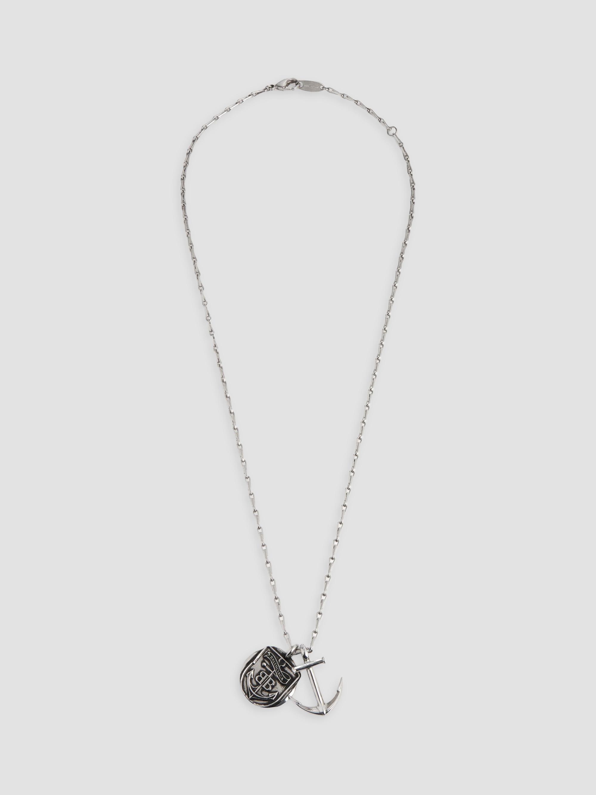 Balenciaga BB Icon Thin Gourmette Necklace | Saks Fifth Avenue