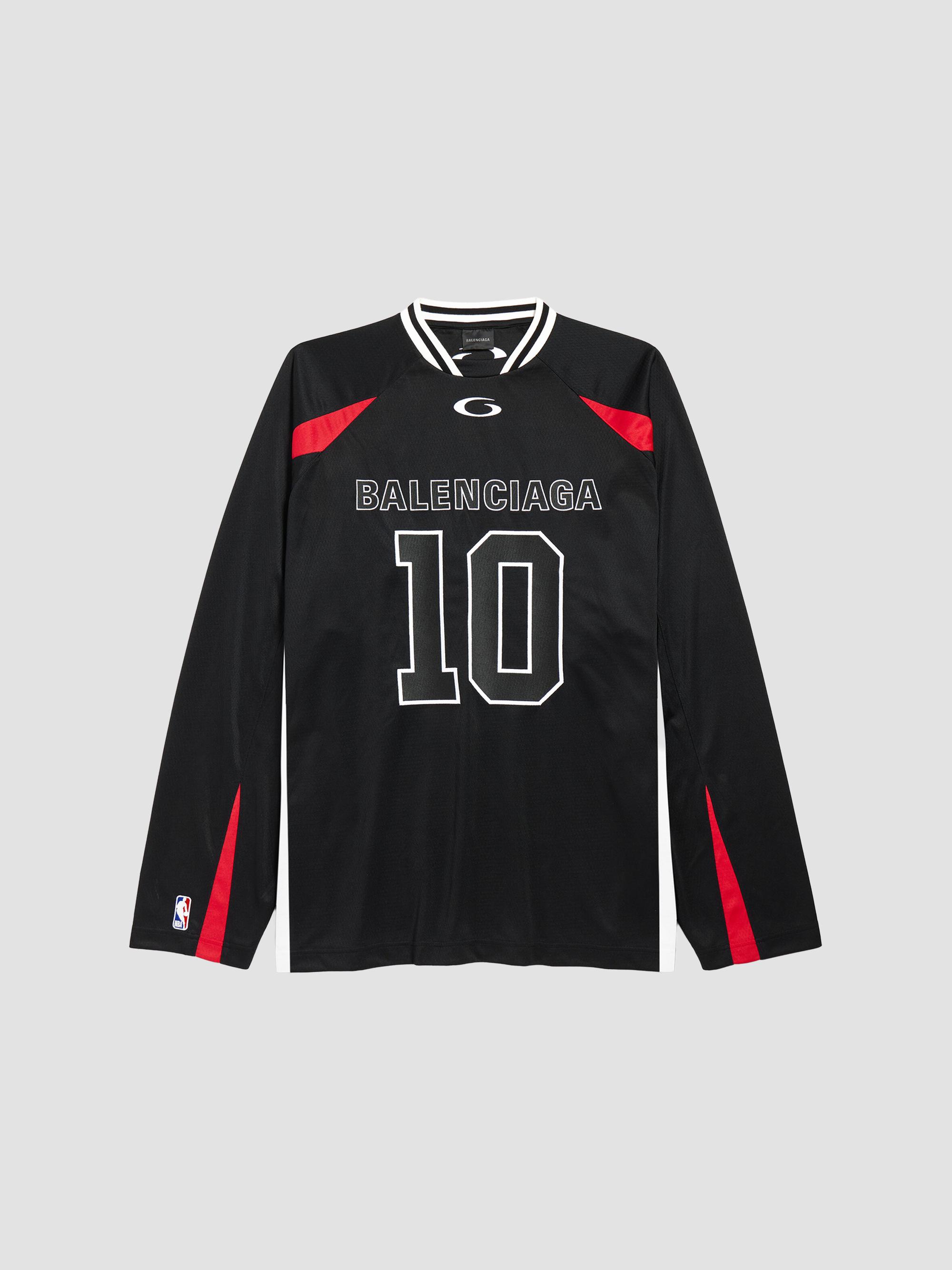 Balenciaga 3B Football Long Sleeve V-Neck T-Shirt | Saks Fifth Avenue