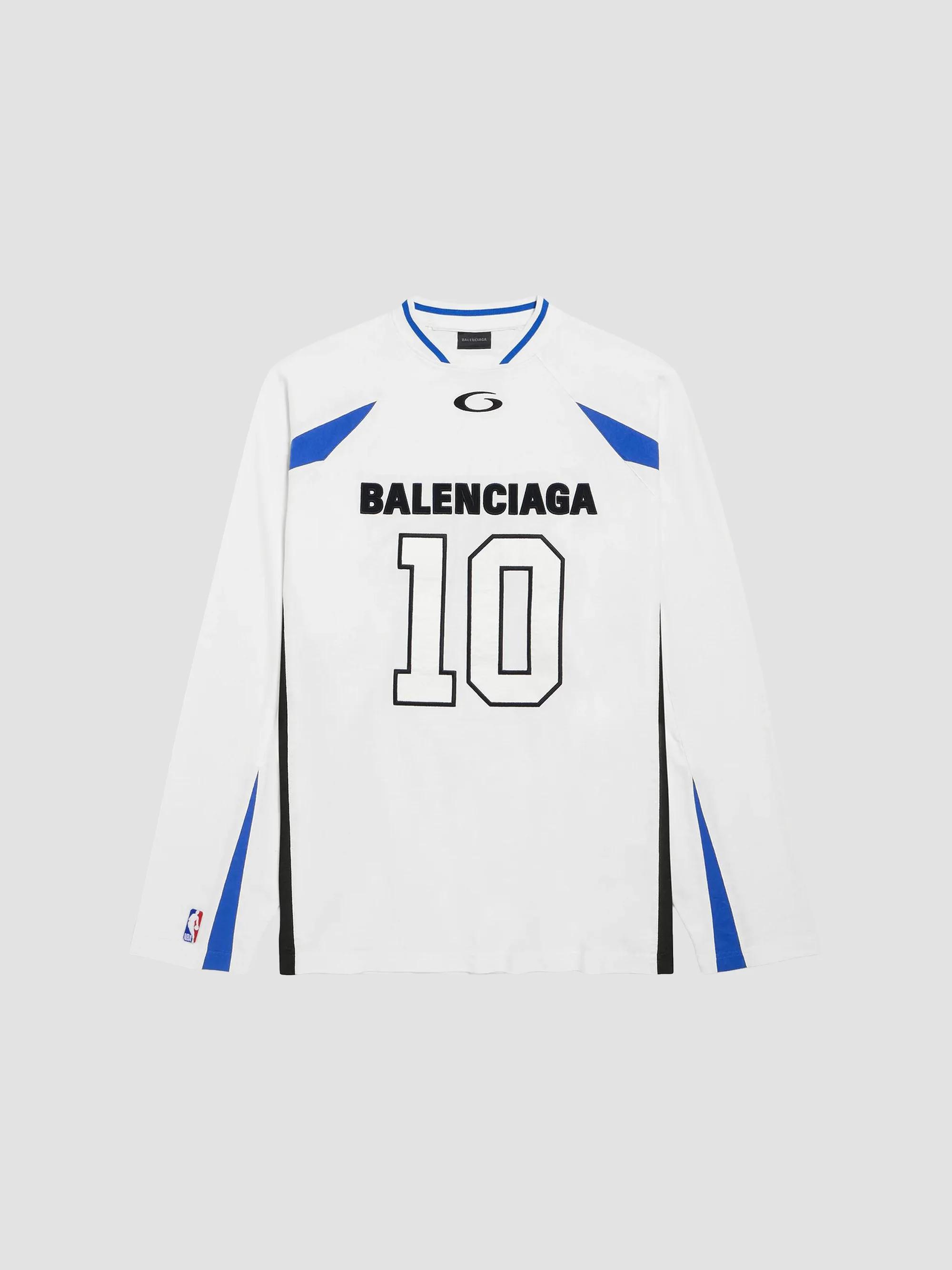 Balenciaga Top League Long Sleeve Oversized T-Shirt | Saks Fifth