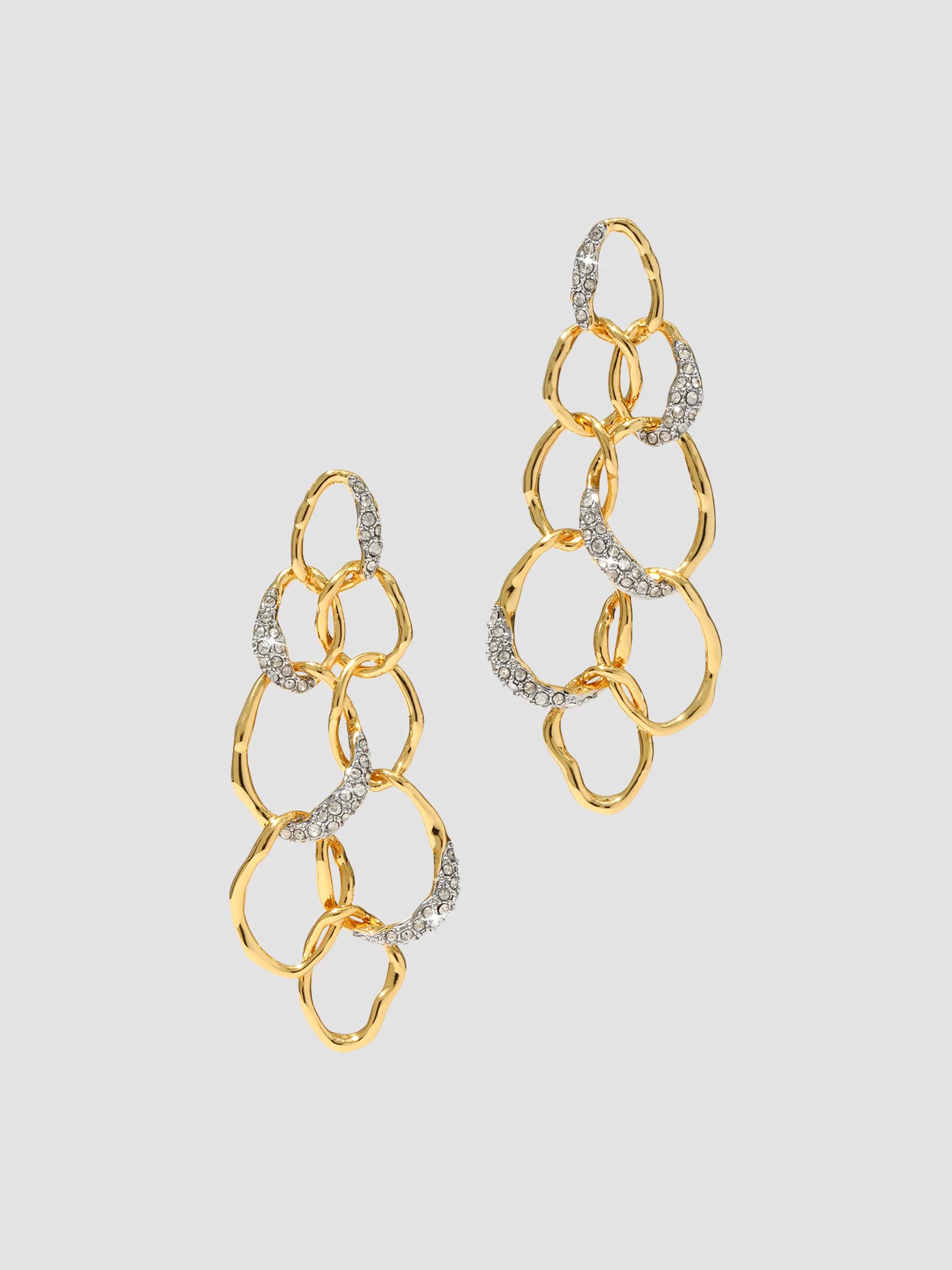 Alexis Bittar Women's Solanales 14K-Gold-Plated, Rhodium-Plated & Crystal Drop Earrings - Gold