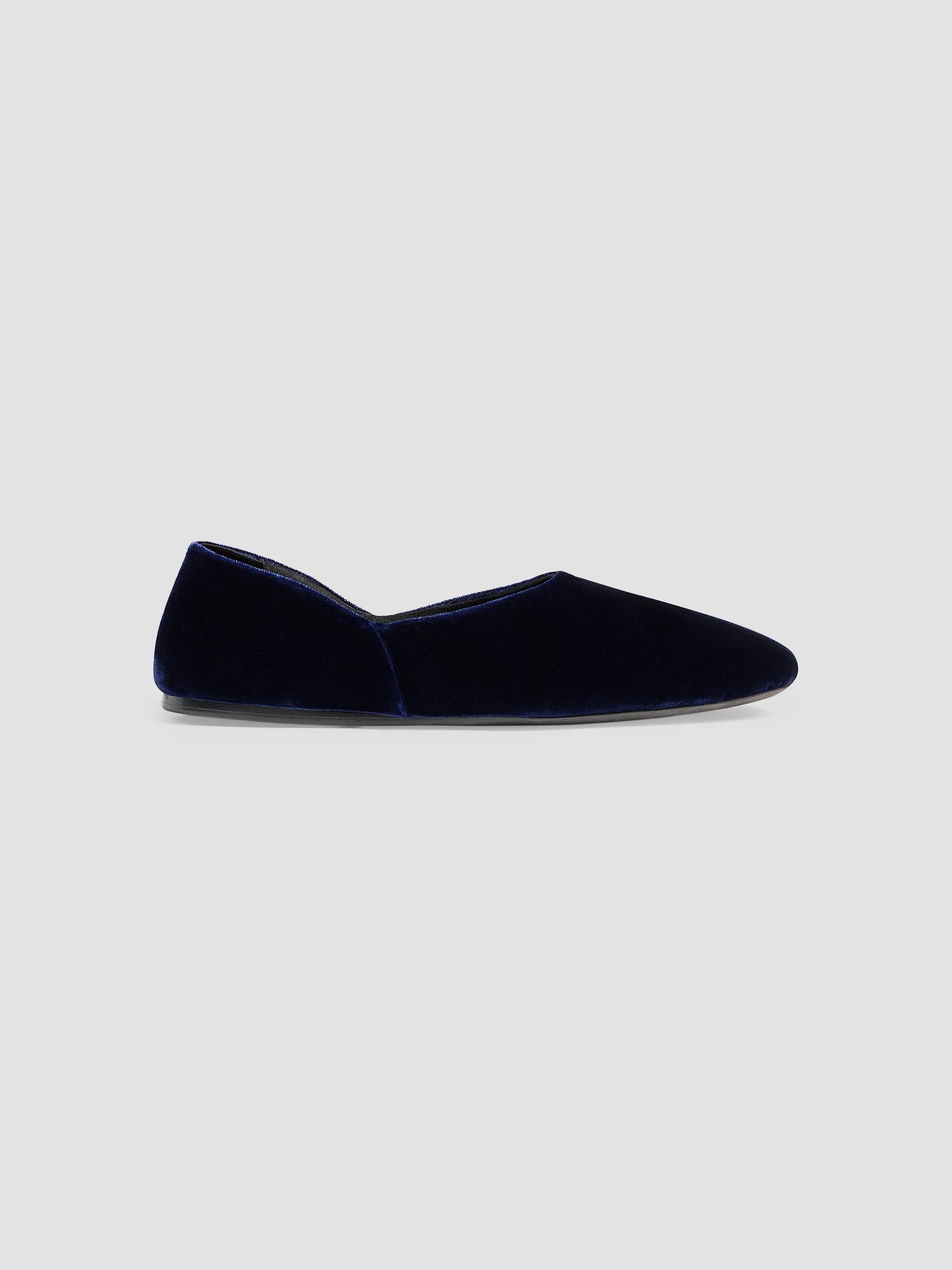 Khaite Women's Velvet Mary Janes - Midnight - Size 8