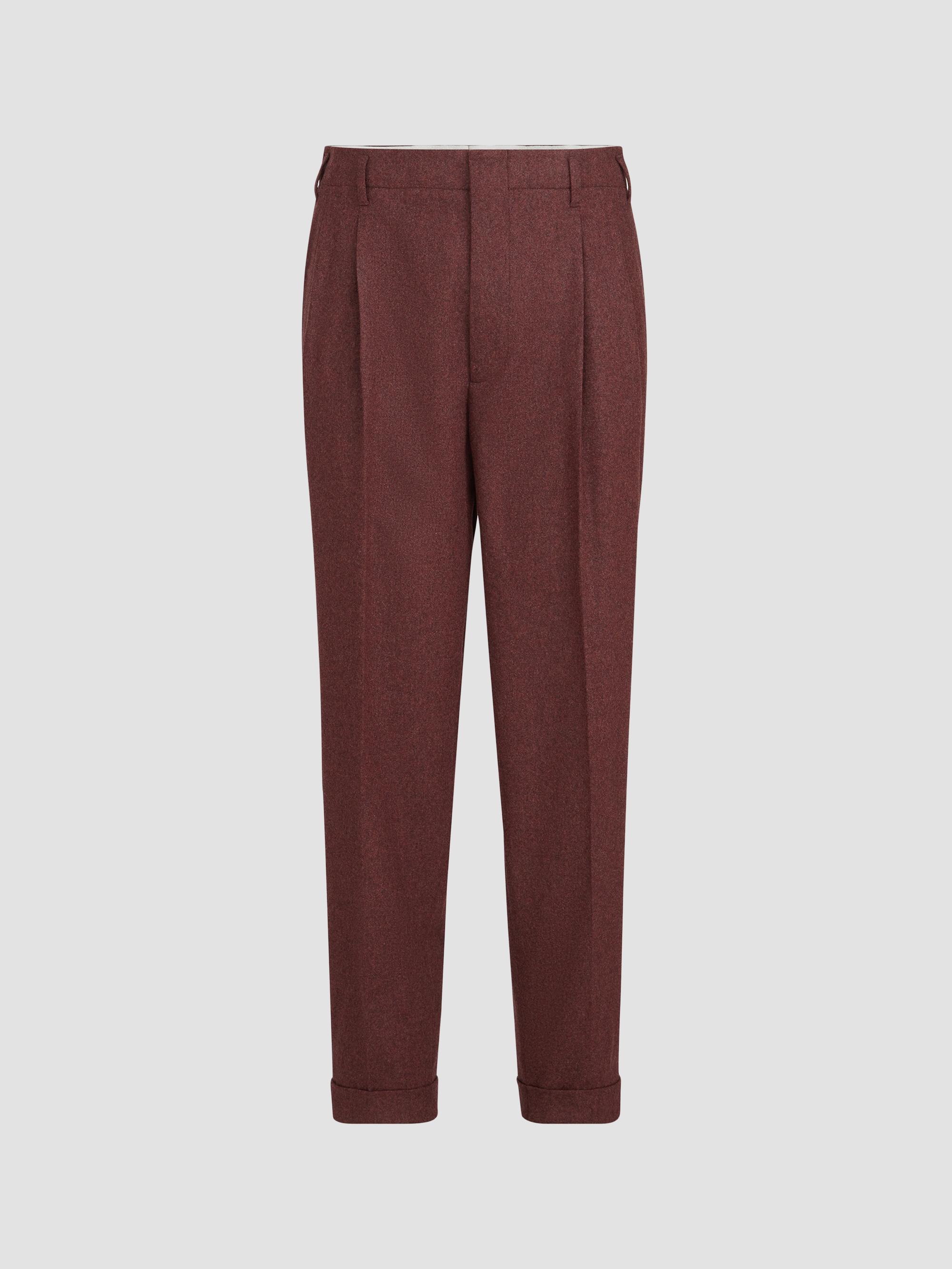 Brunello Cucinelli Virgin Wool Batavia Trousers with Double Pleats