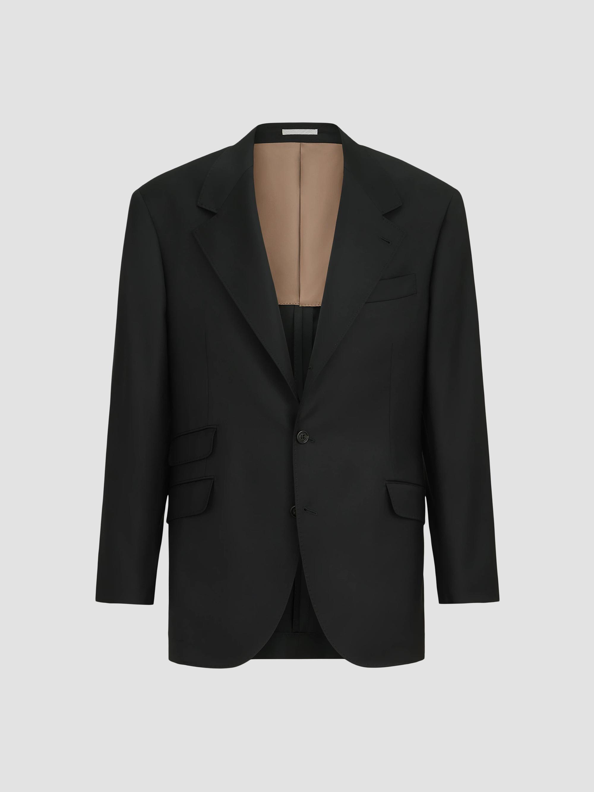 Brunello Cucinelli Flannel One-and-a-Half Breasted Deconstructed