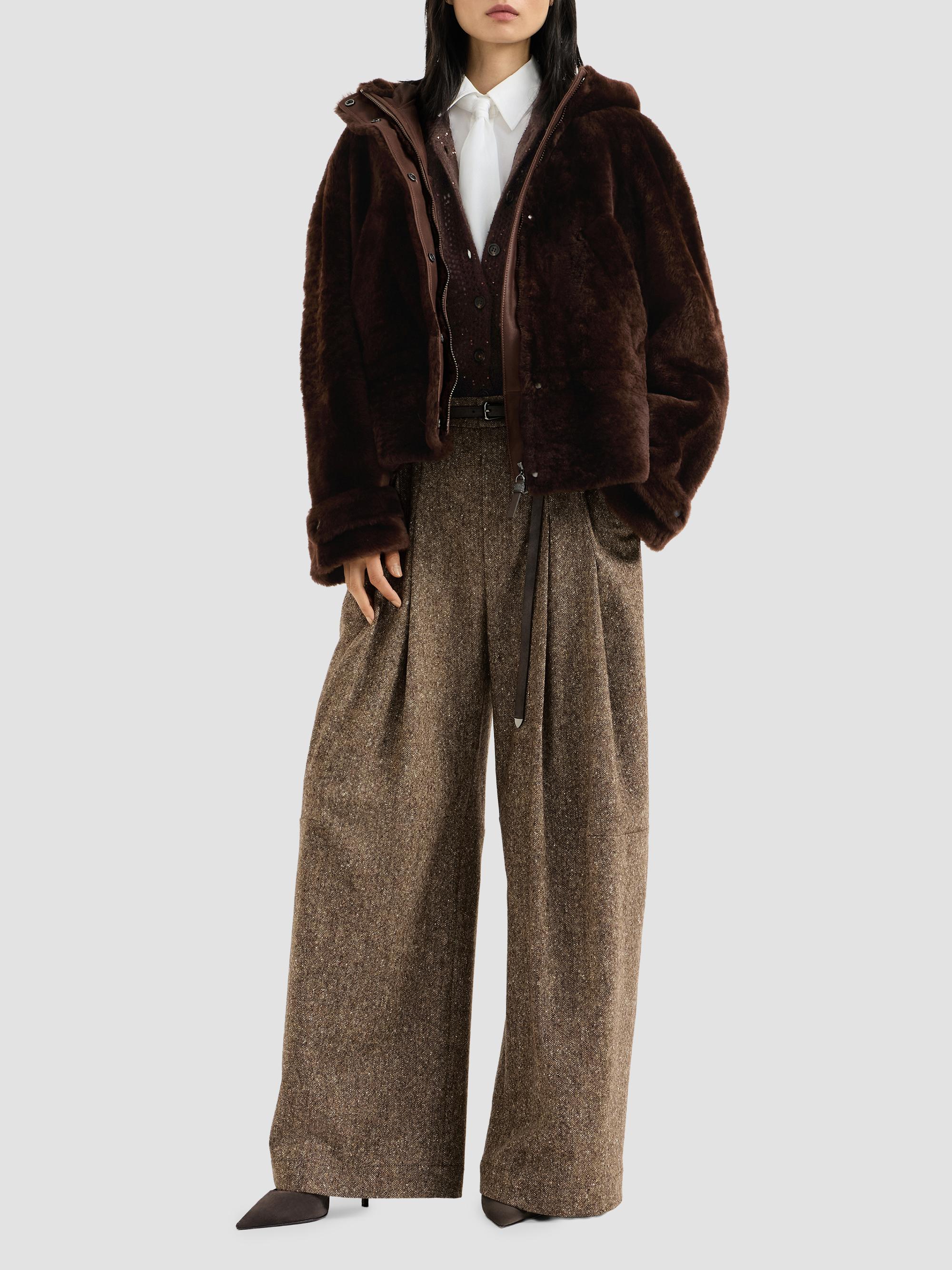 Lace Flowers Cardigan in Sparkling Mohair and Virgin Wool