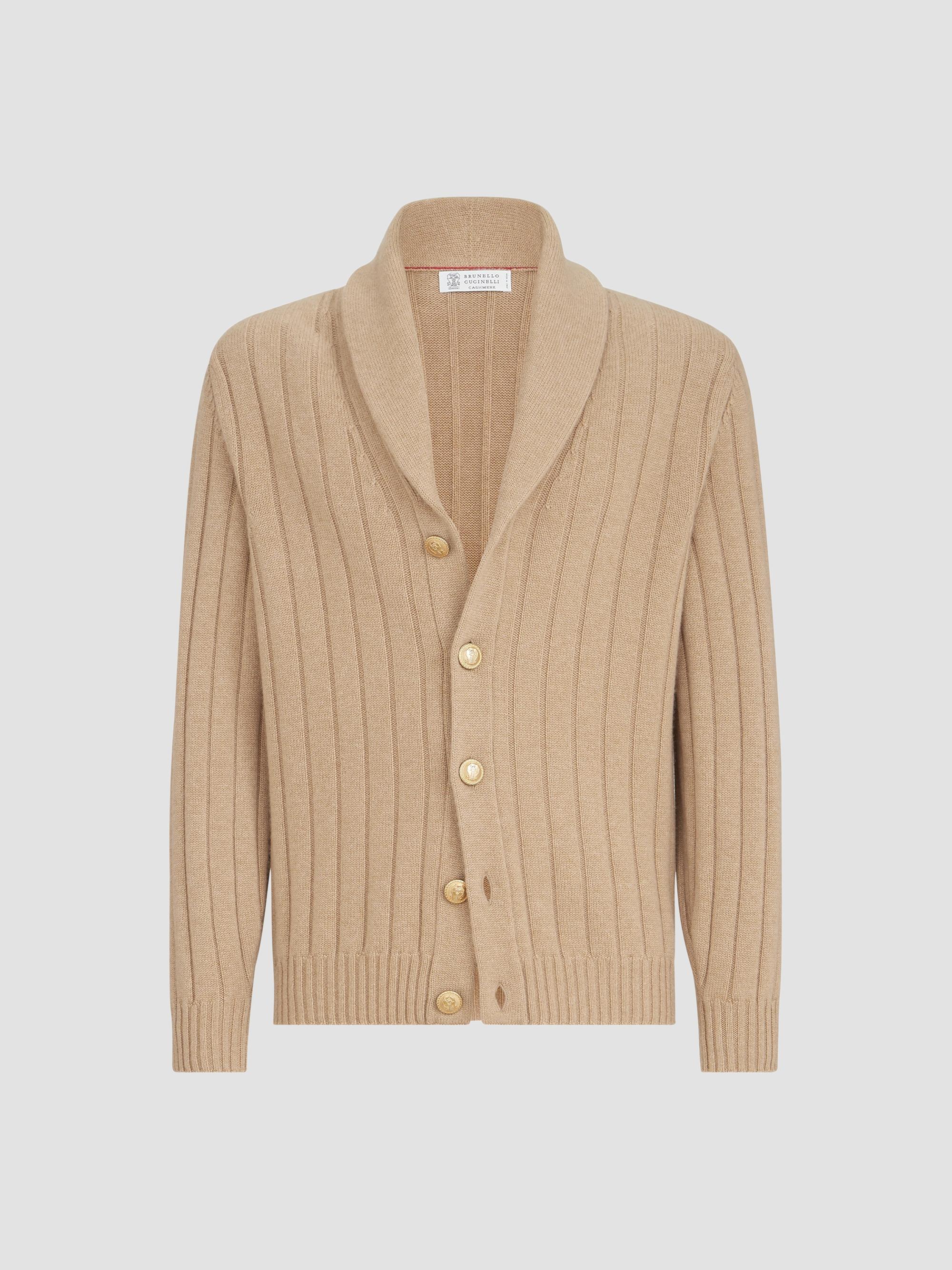 BRUNELLO CUCINELLI コットンカシミヤ混 カーディガン 50 Brunello Cucinelli Cashmere and Silk High-Neck Cardigan | Saks