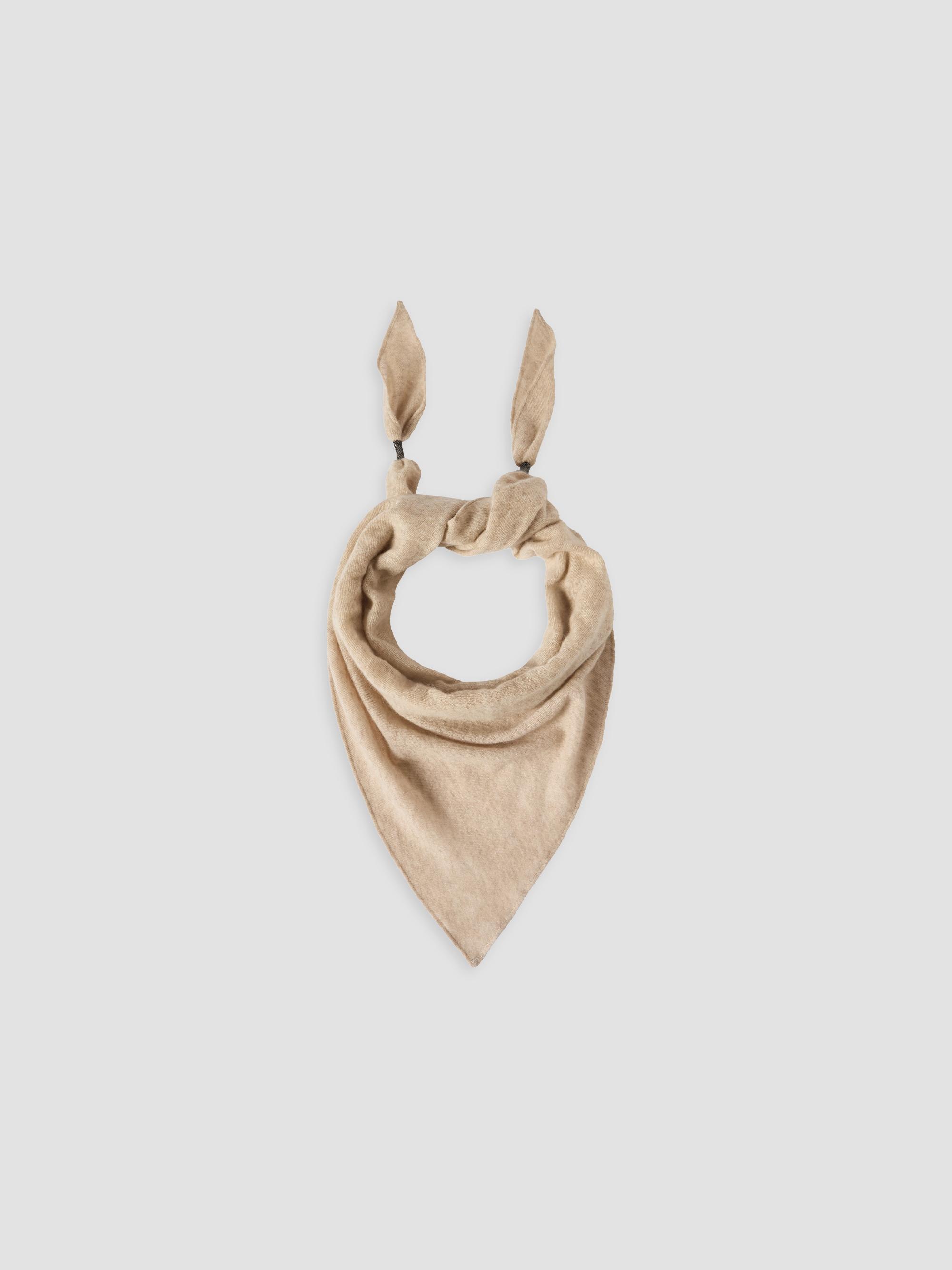 Brunello Cucinelli Women's Cashmere Scarf with Shiny Details - Beige