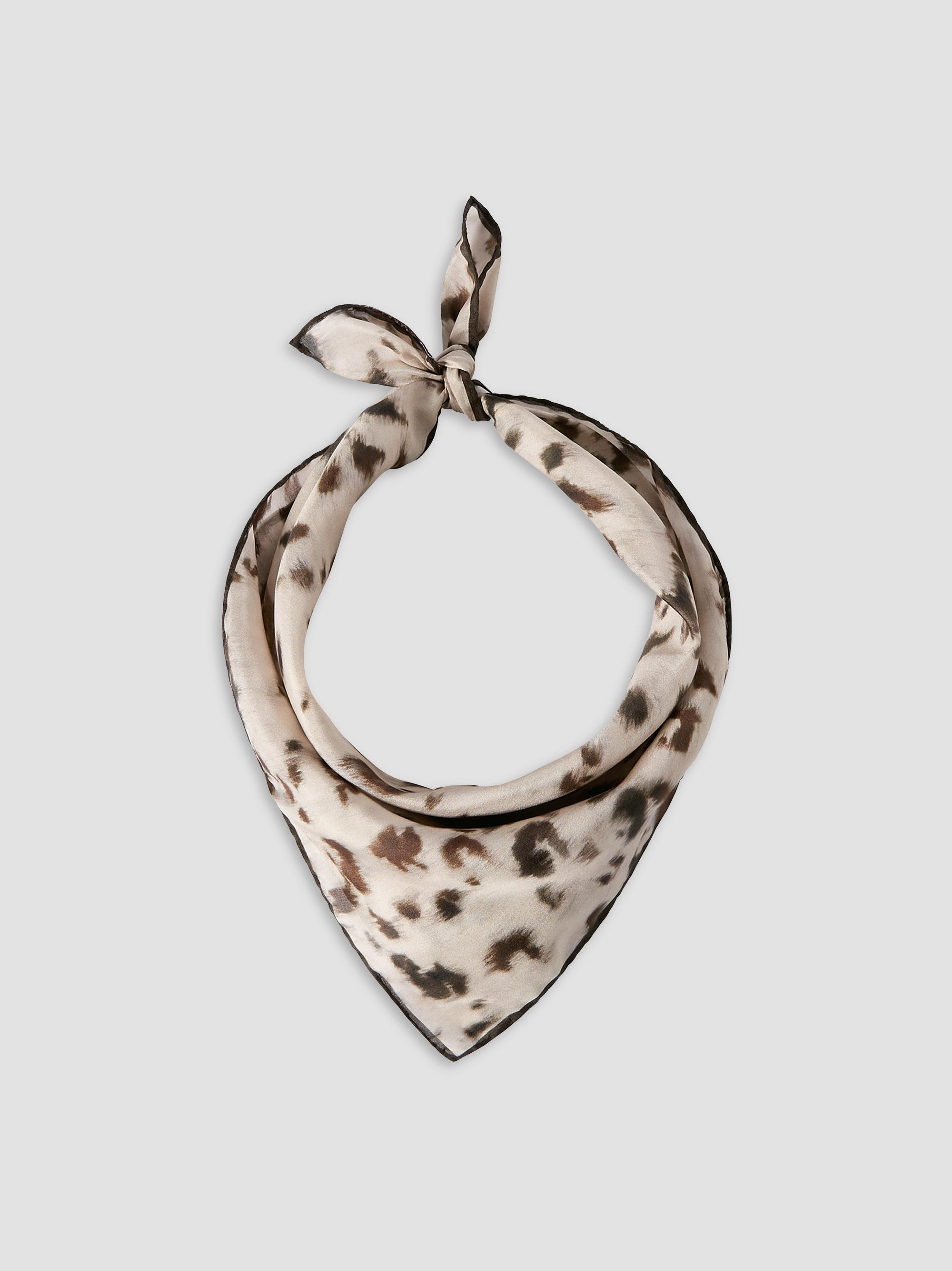 Brunello Cucinelli Women's Lynx Print Silk Foulard - Beige