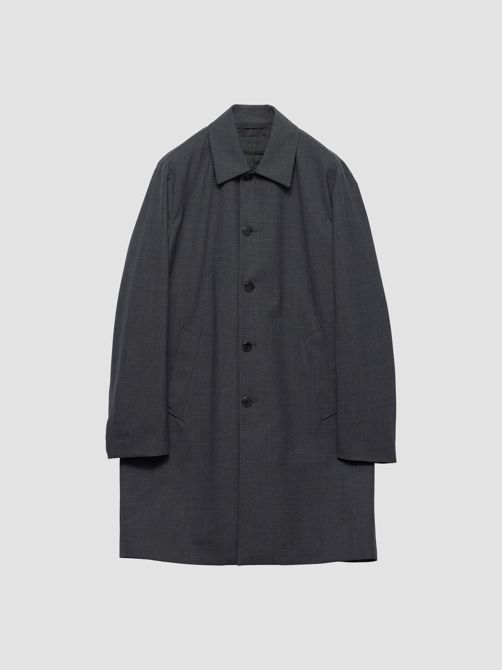Prada Single-Breasted Wool Blend Coat | Saks Fifth Avenue