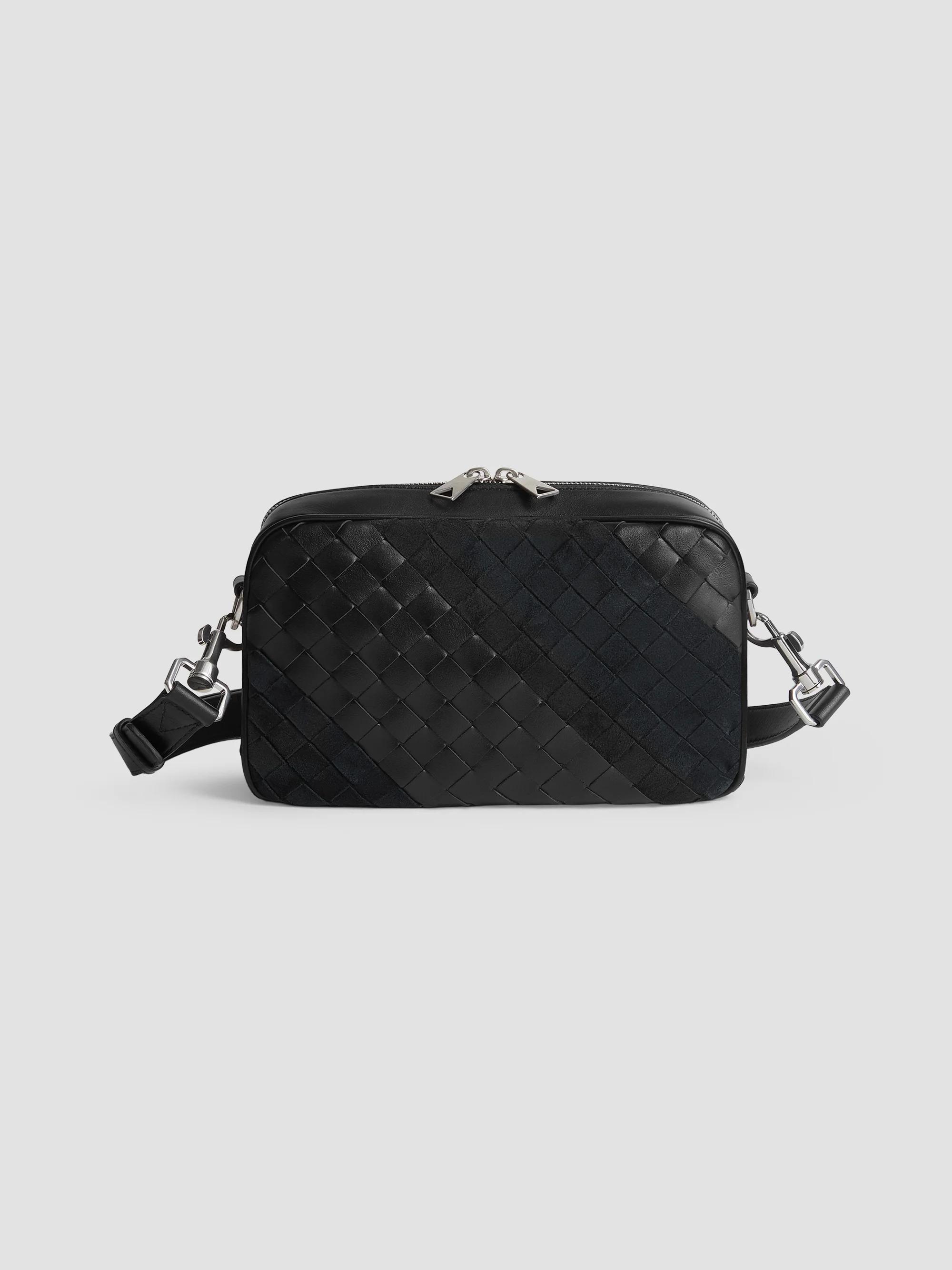 Bottega Veneta Getaway Intrecciato Horizontal Leather Phone Pouch