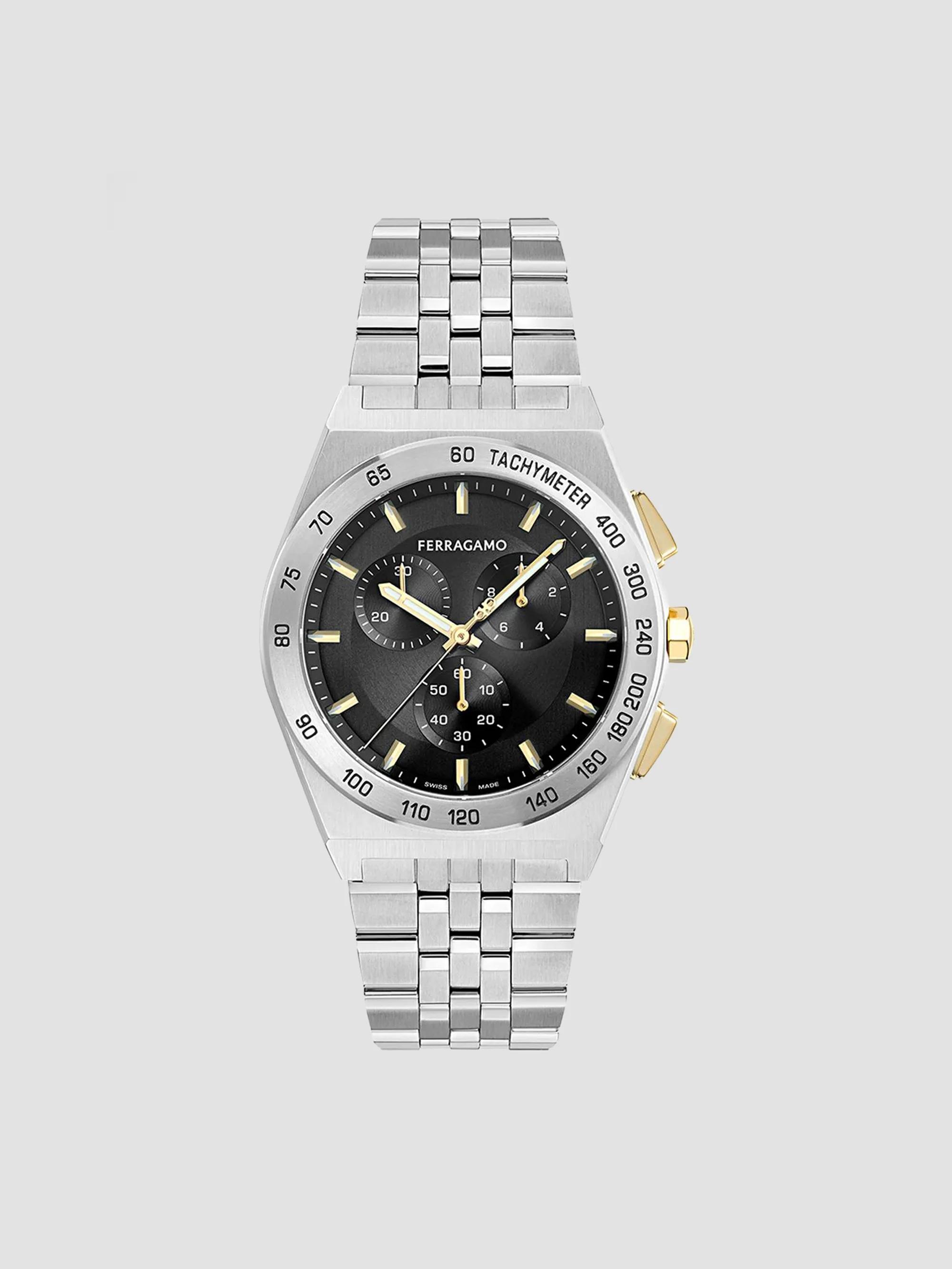 FERRAGAMO FERRAGAMO 1927 Chrono Stainless Steel Bracelet Watch