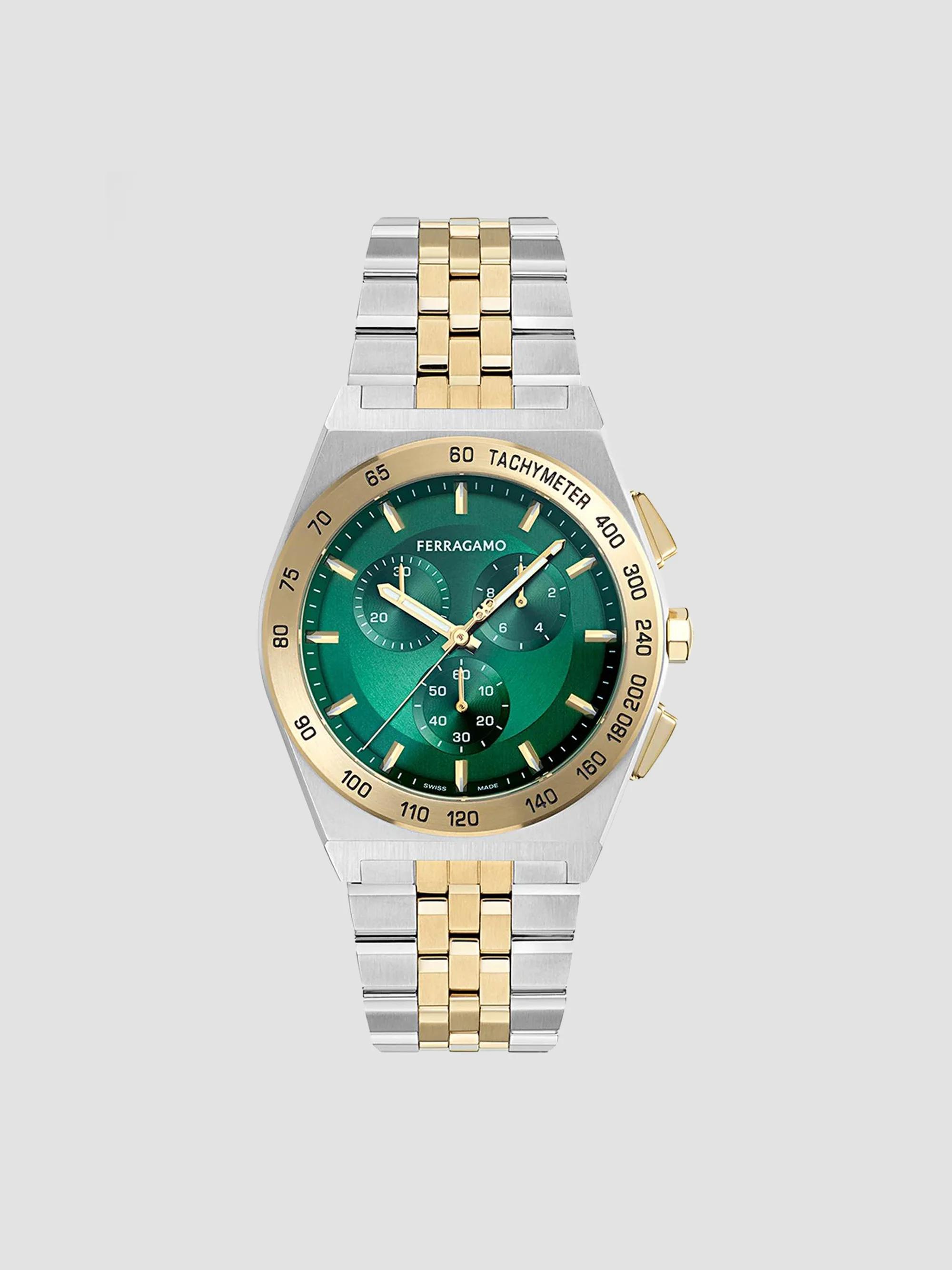 FERRAGAMO FERRAGAMO 1927 Chrono Stainless Steel Bracelet Watch