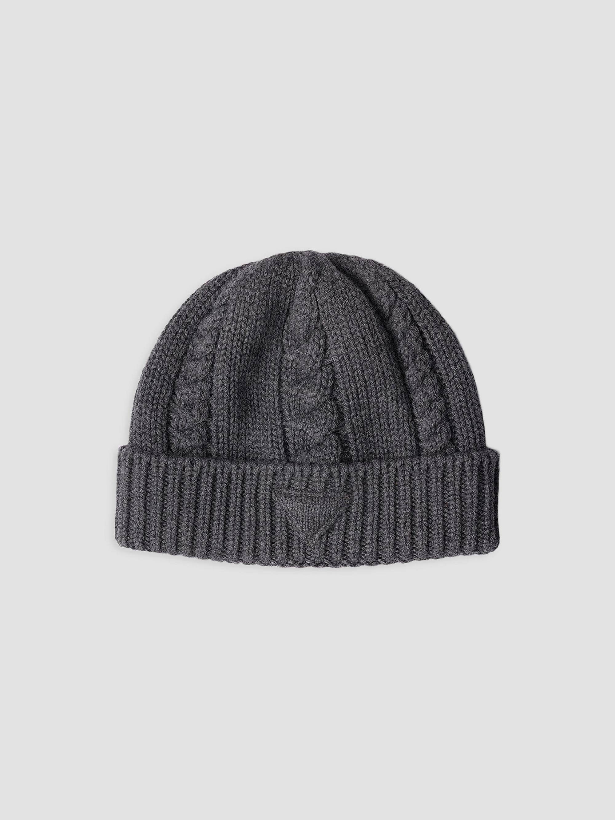 Prada Women's Wool Beanie - Grey - Size Small