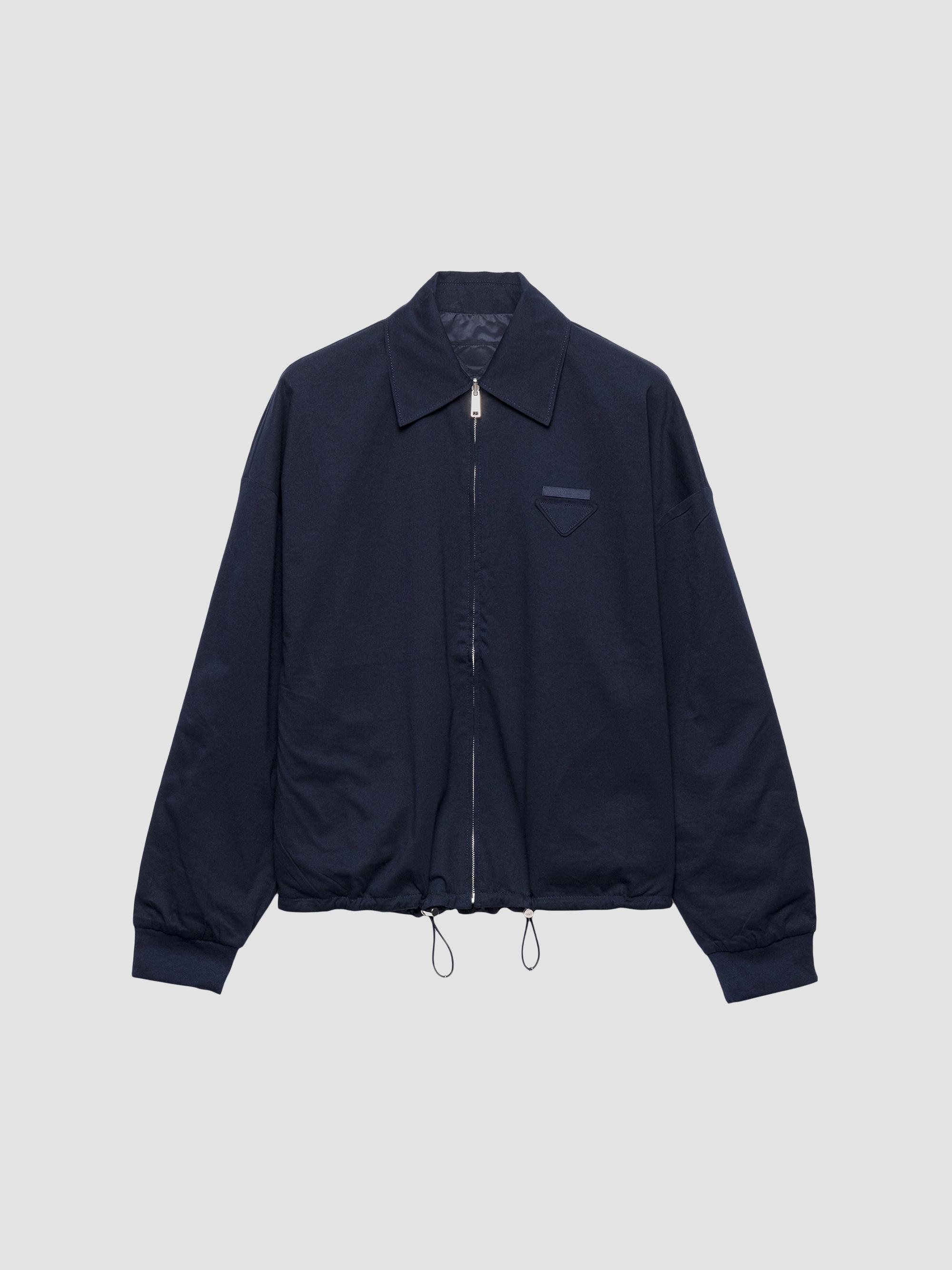 Prada Denim and Leather Blouson Jacket | Saks Fifth Avenue