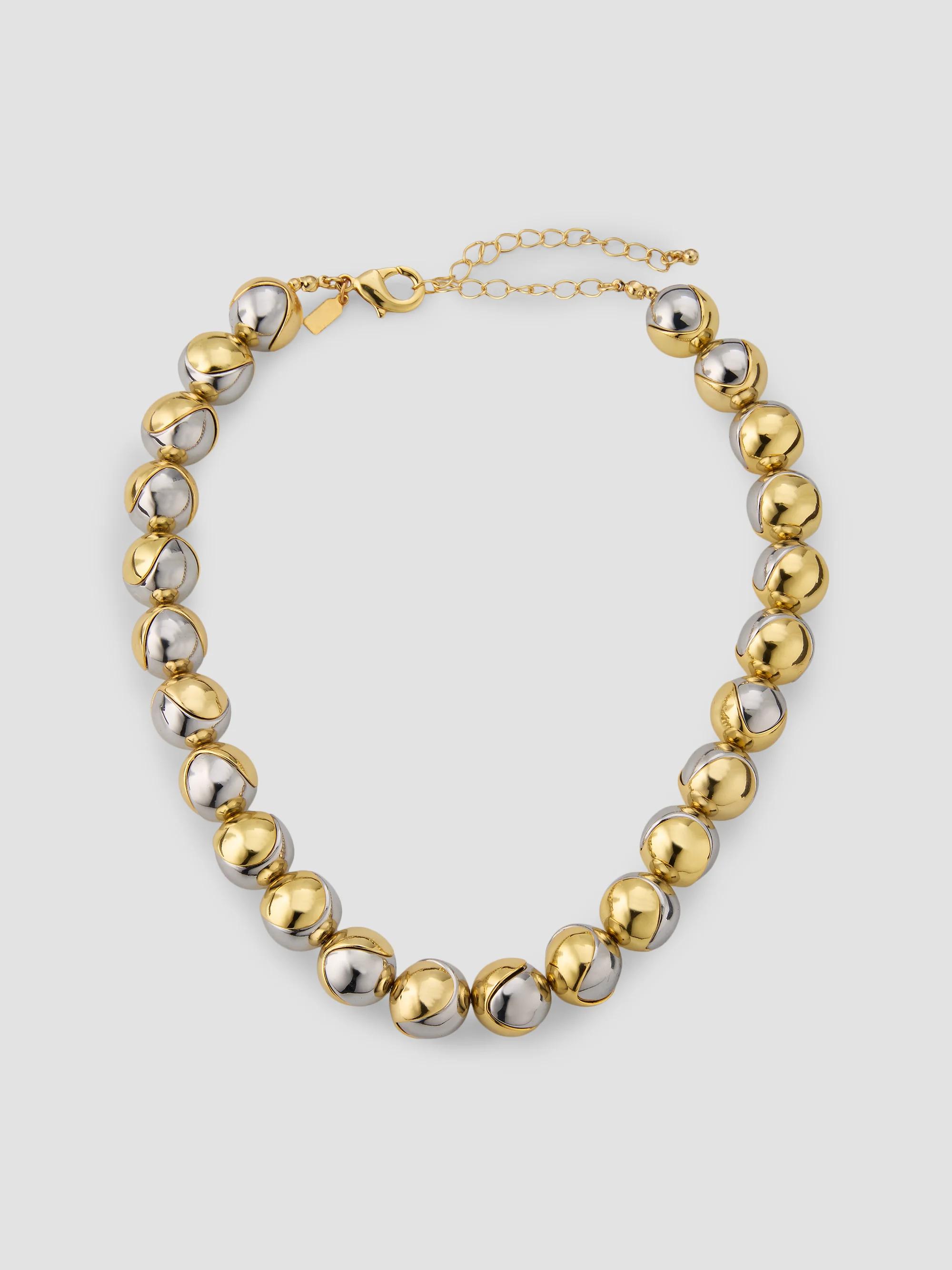 Kenneth Jay Lane Women's Two-Tone 18K Gold-Plated Ball Chain Necklace/20" - Gold