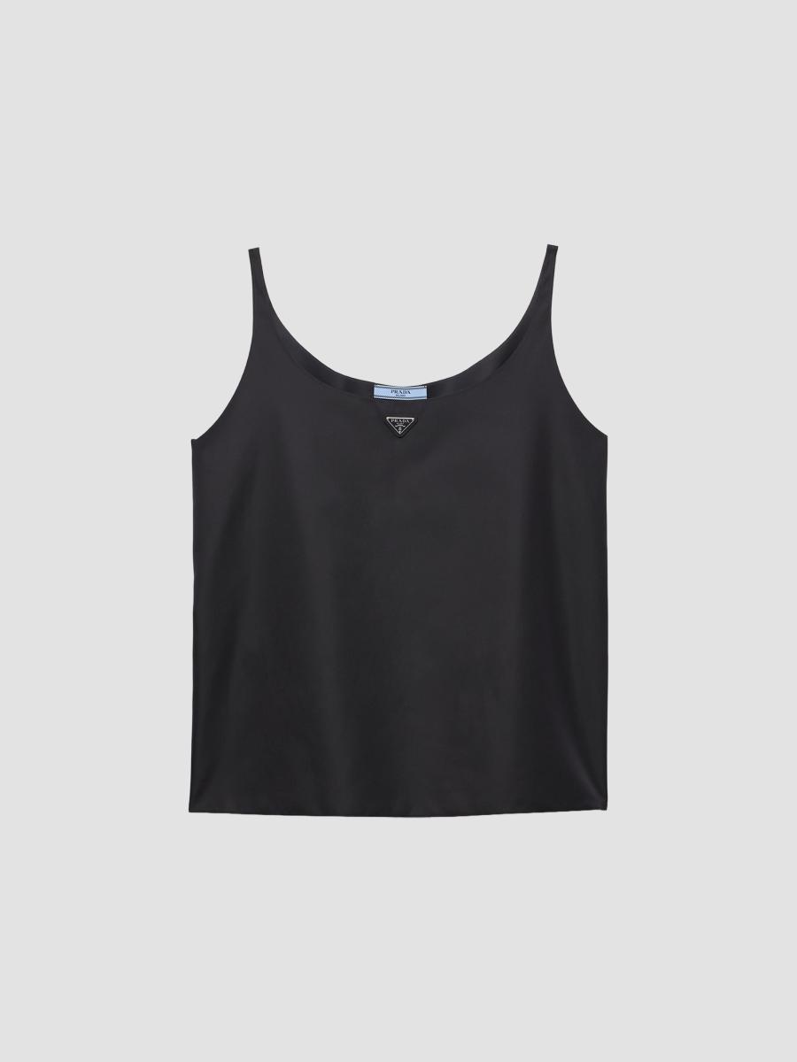 Prada Women's Nylon Tank Top In Black