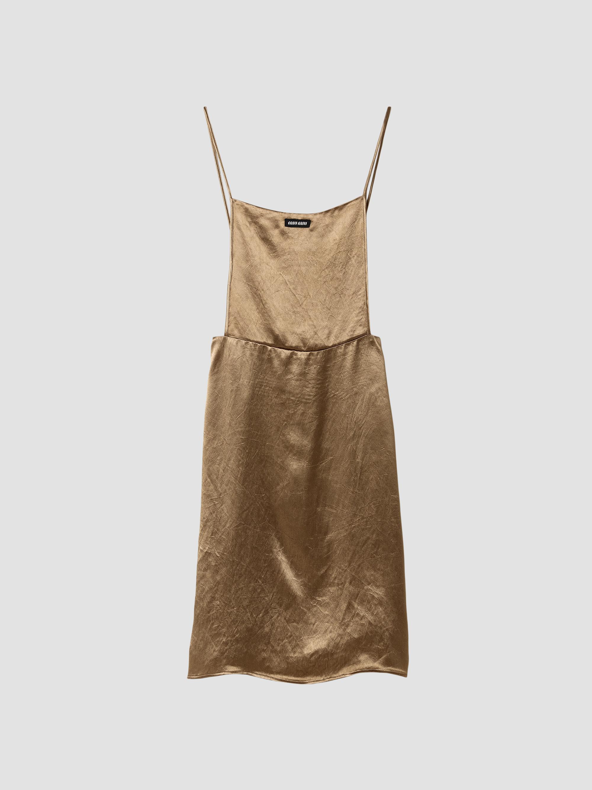 miu miu brown dress Long Satin Inverted box pleat with Color:M-Spa Malaika in saree | zappos