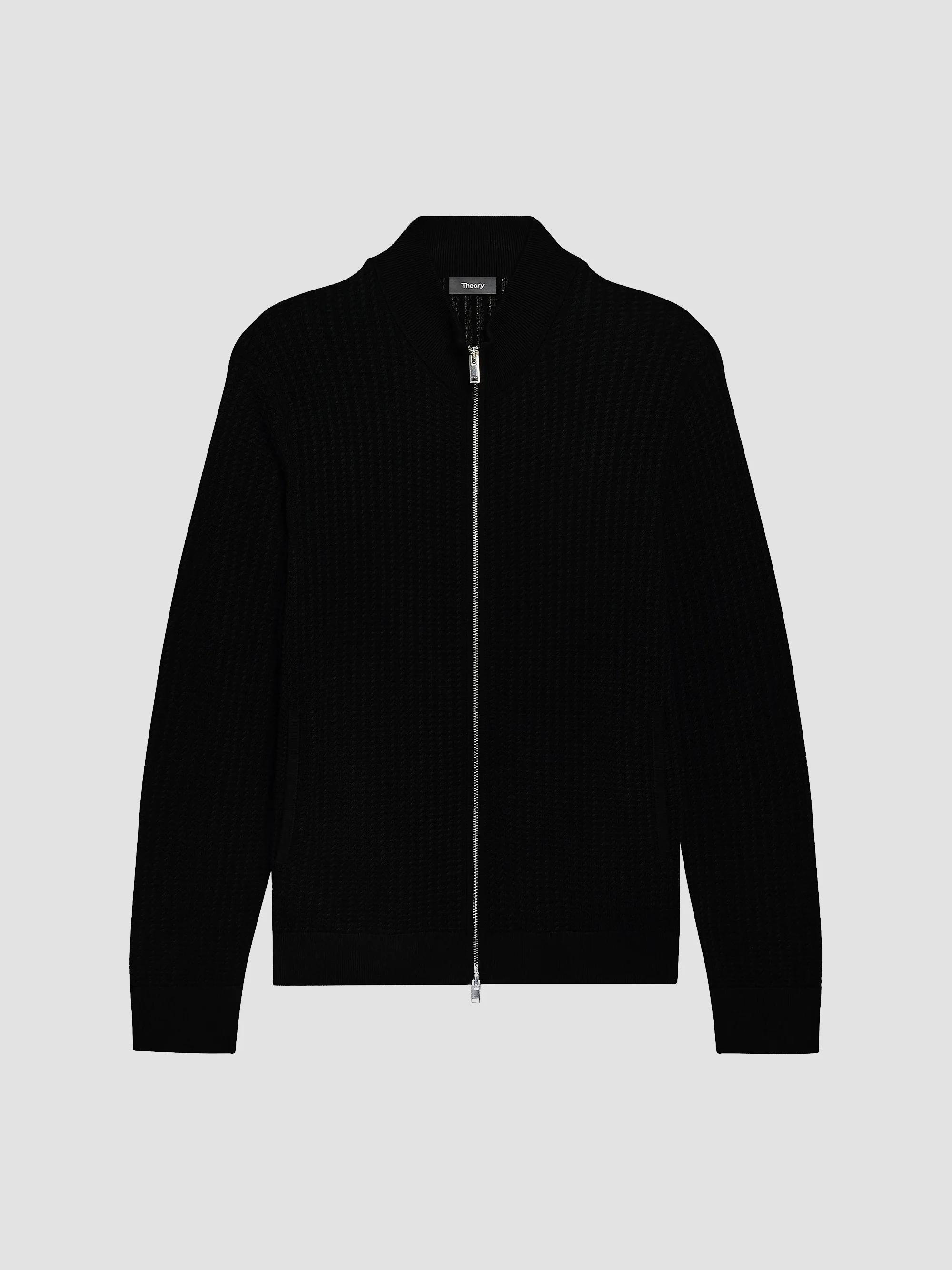 Theory Cashmere Zip-Front Sweater | Saks Fifth Avenue