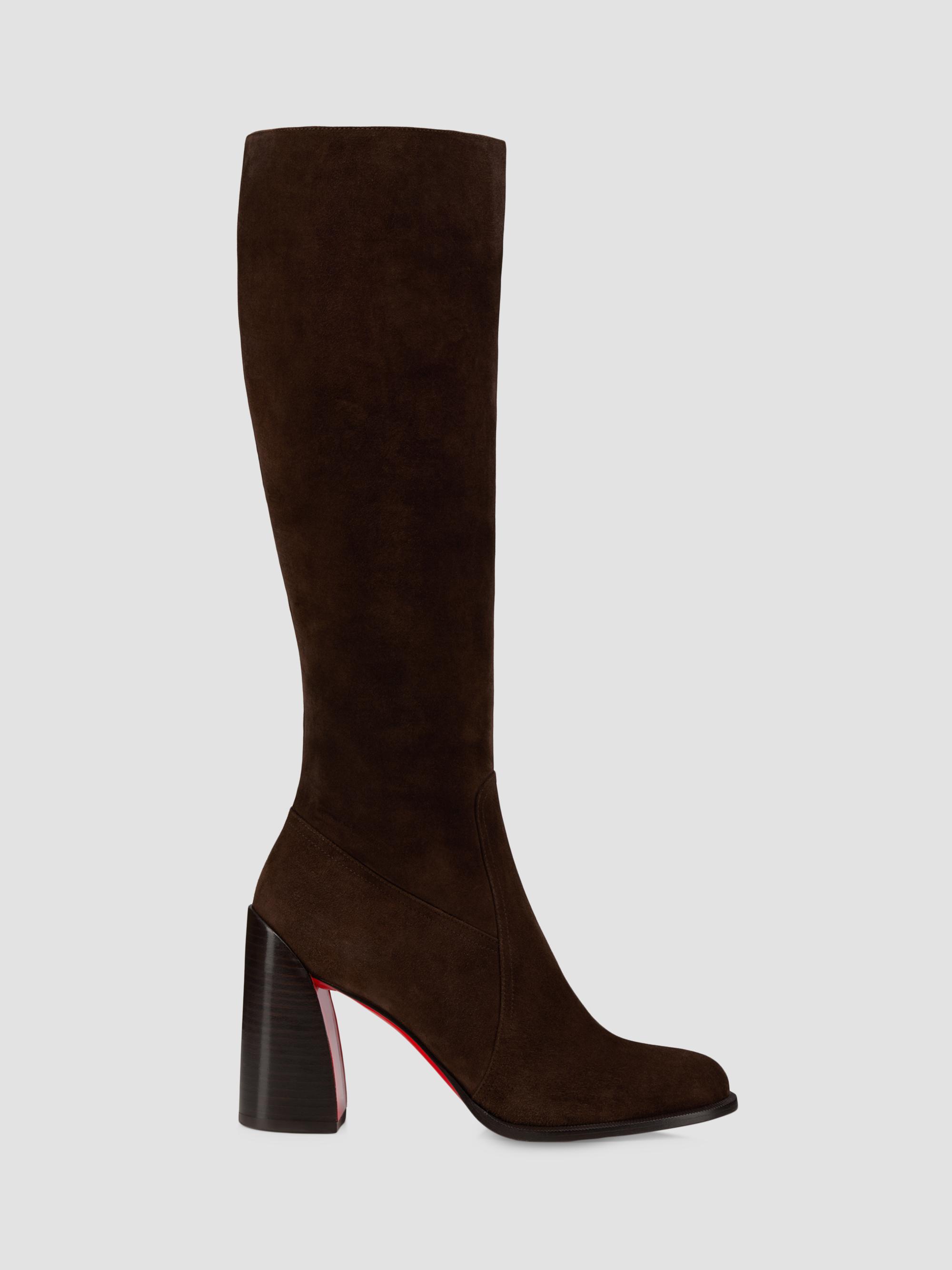 Christian Louboutin Loo 85MM Leather Thigh Boots | Saks Fifth Avenue