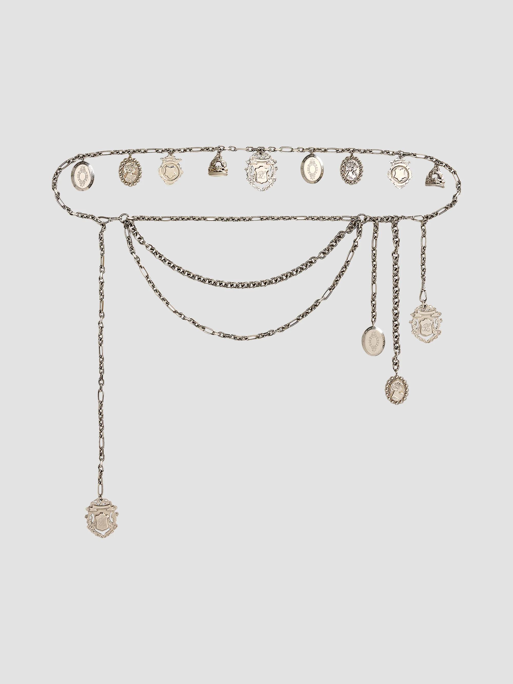 Women's Multichain Charm Belt