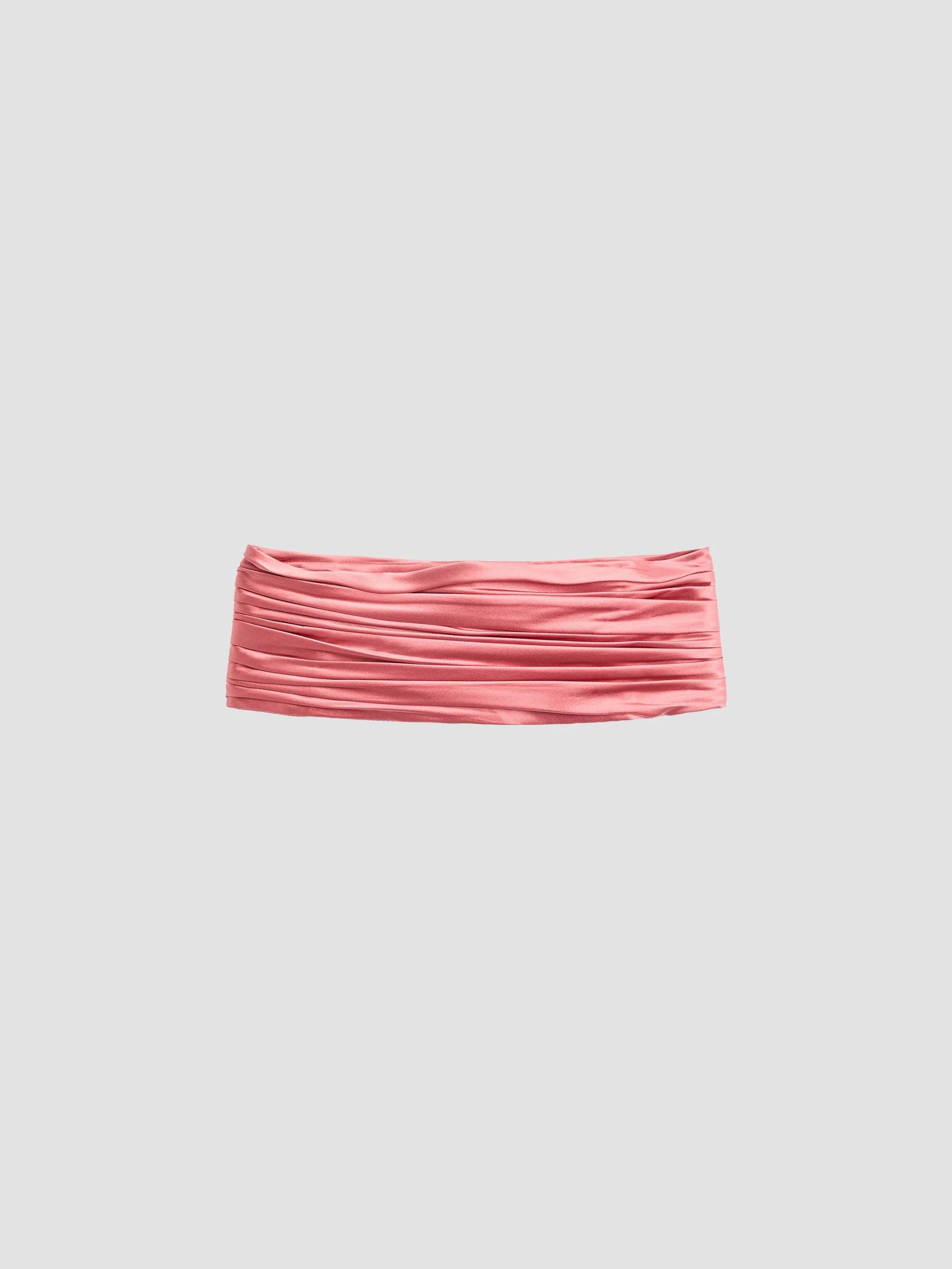 Valentino Women's Satin Cady Belt - Pink - Size Medium