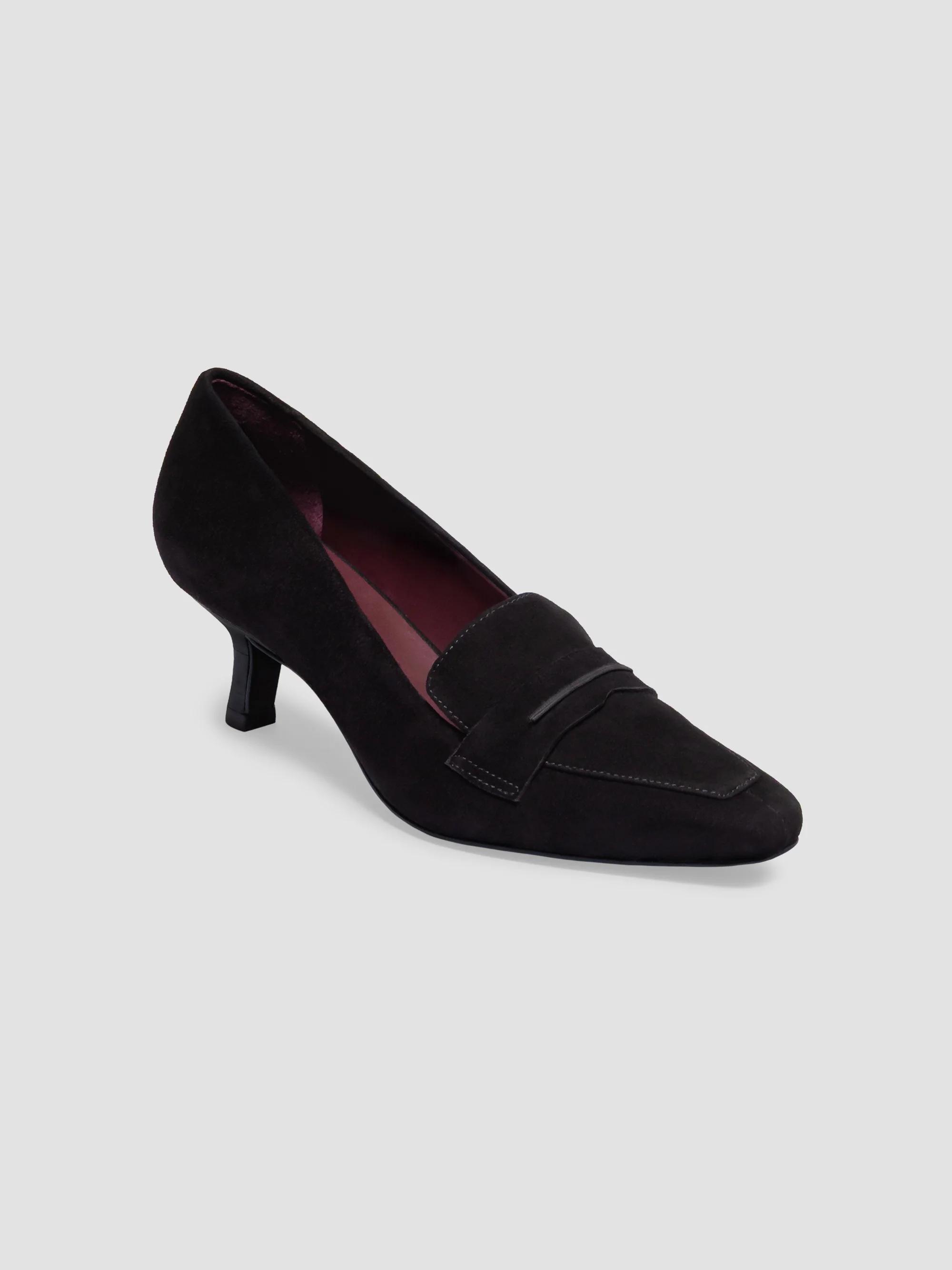 Safi Loafer Kitten Heel Pumps