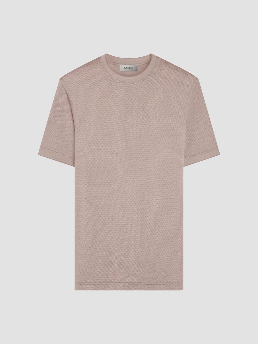 Bugatchi Men's Mercerized Cotton Crewneck T-shirt In Neutral