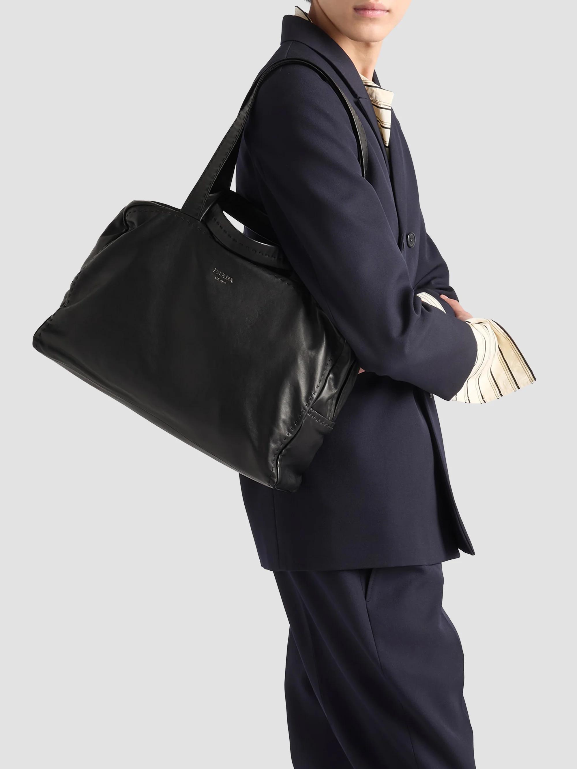 Prada Nappa Leather Work Bag | Saks Fifth Avenue