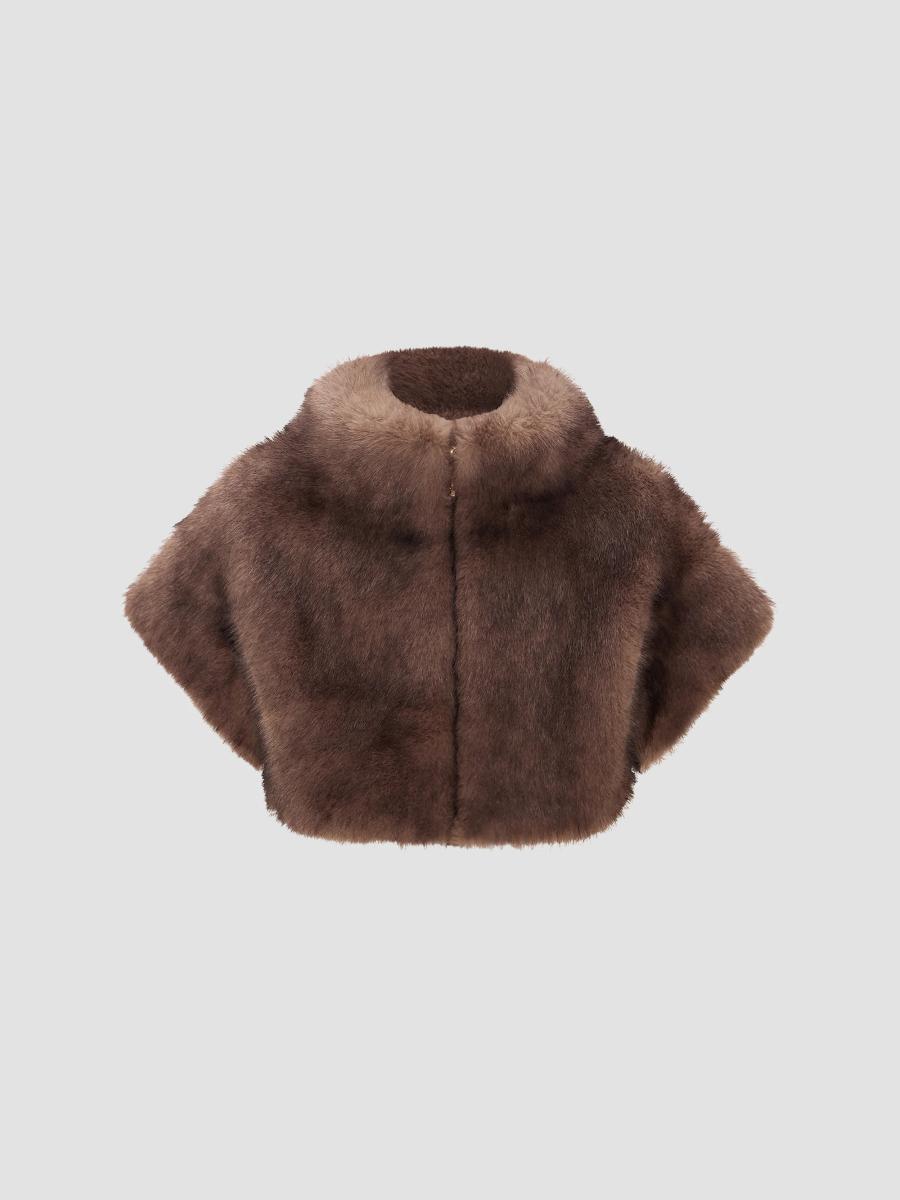 Lyla Grant Women's Sable Bolero Coat In Brown