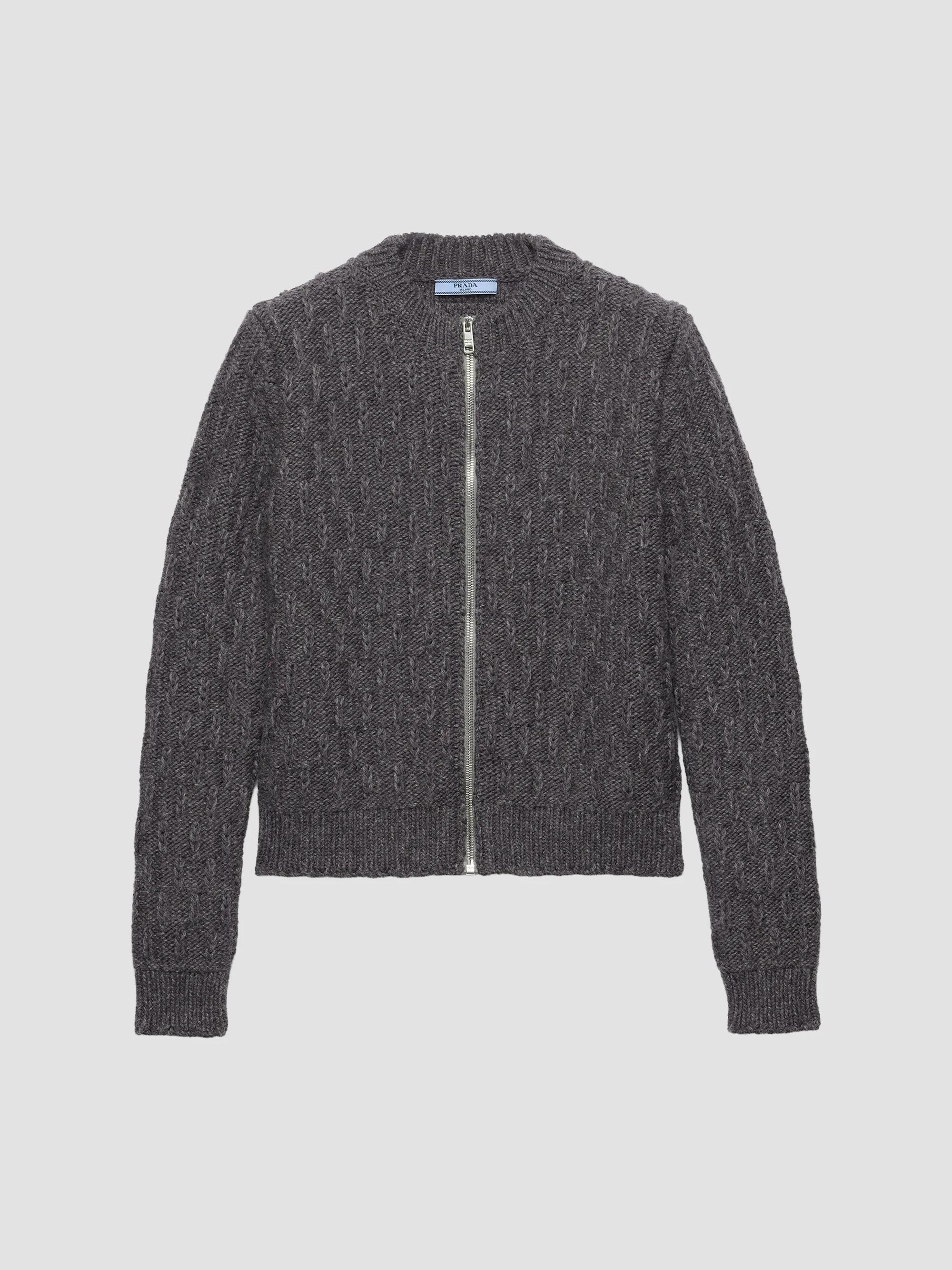 Sandro Knit Cardigan with Embroidered Pocket | Saks Fifth Avenue
