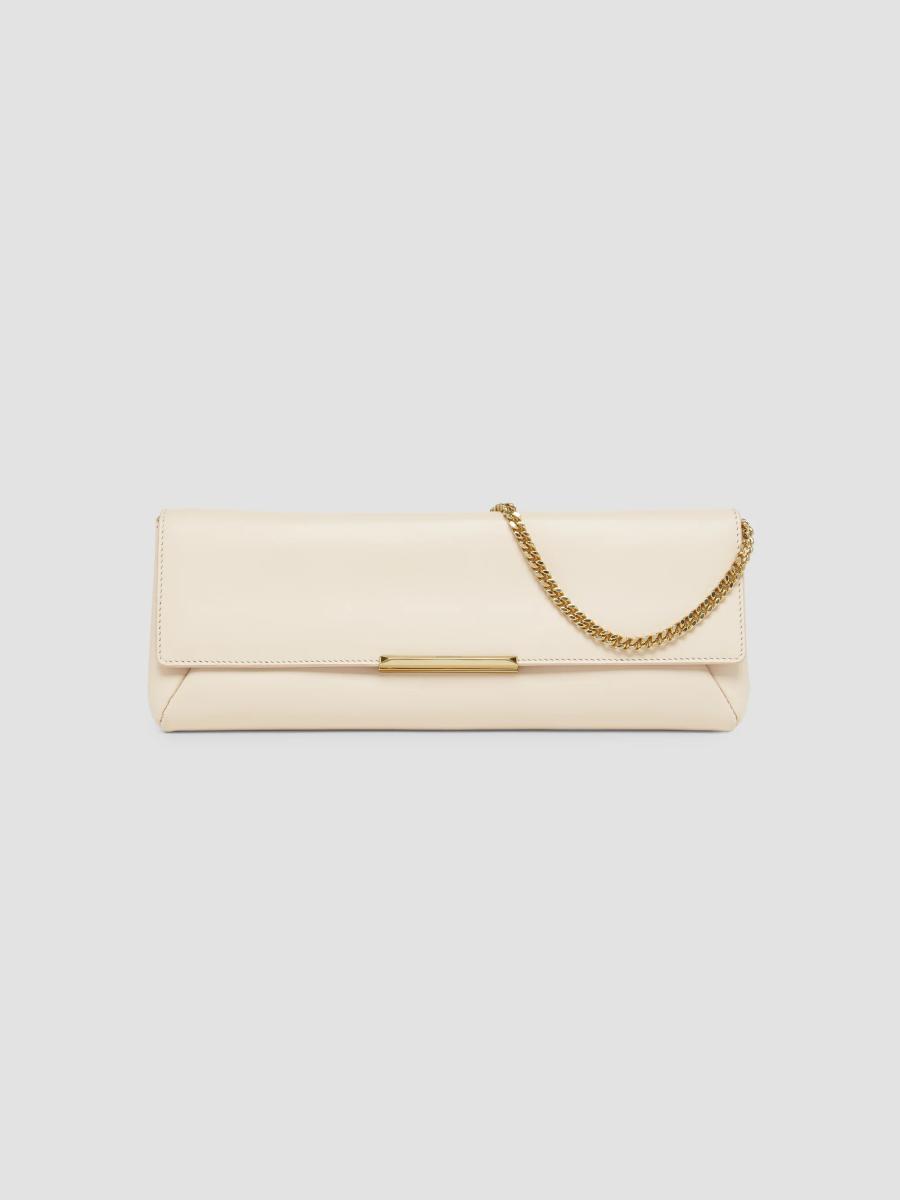 Balmain Women's Small Leather Convertible Clutch In Pink
