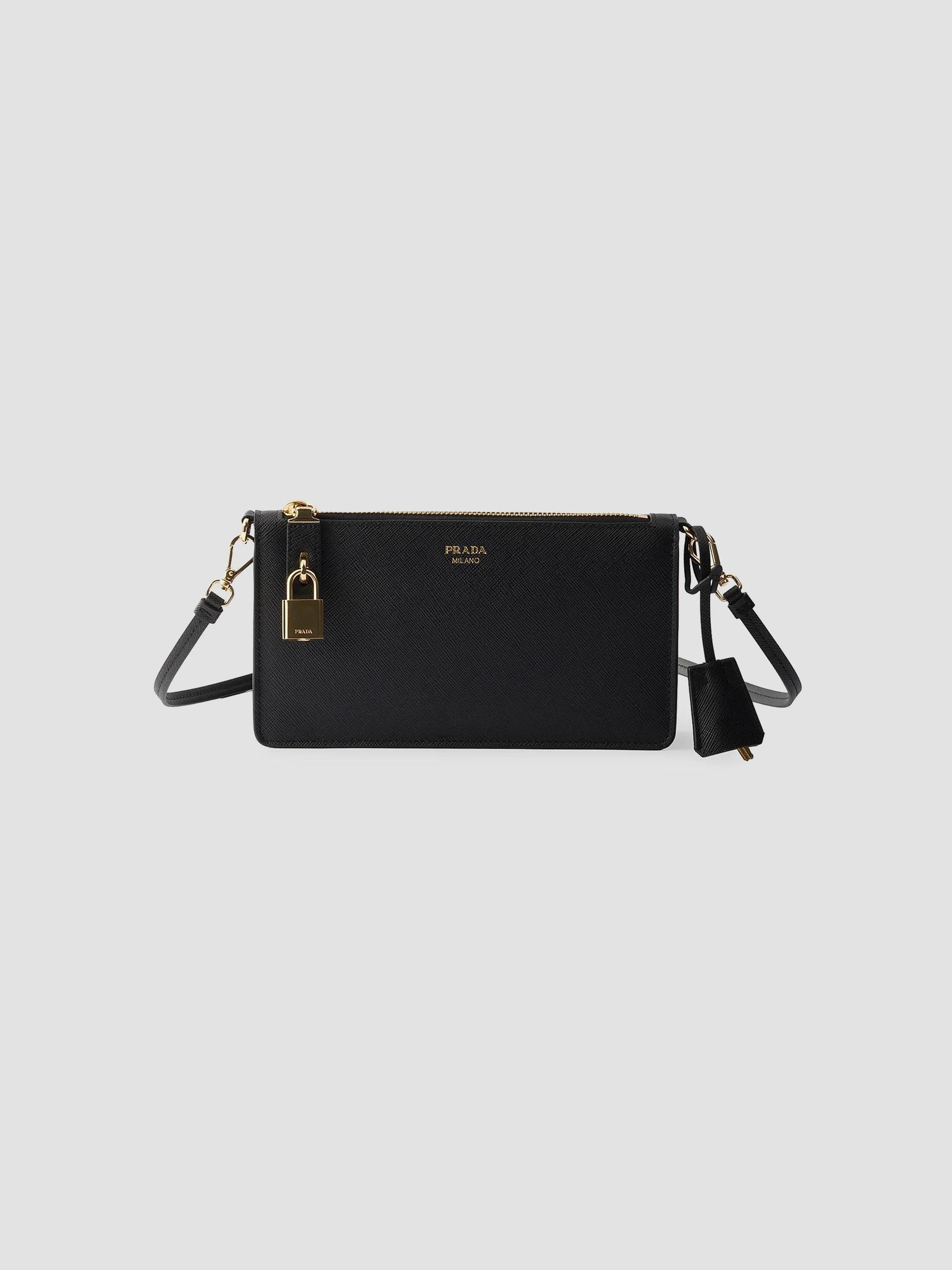 Prada Nappa Leather Zipper Pouch | Saks Fifth Avenue