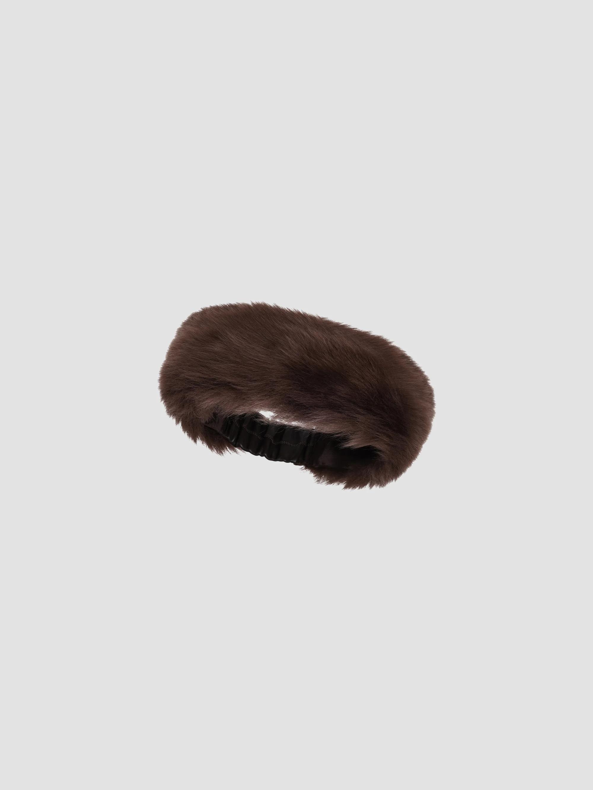 Gorski Women's Merinillo Shearling Lamb Headband - Brown