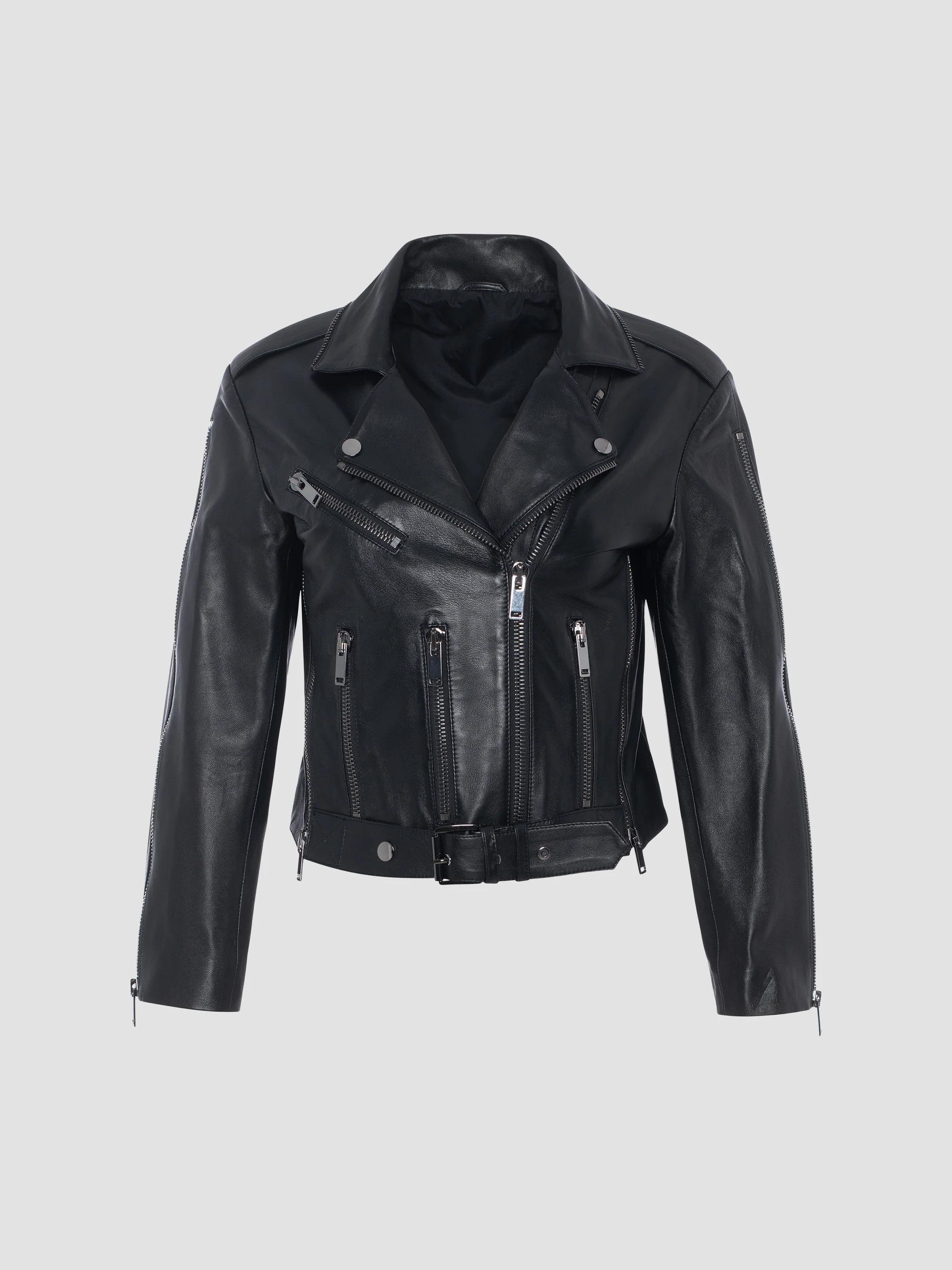 Prada Nappa Leather Biker Jacket | Saks Fifth Avenue