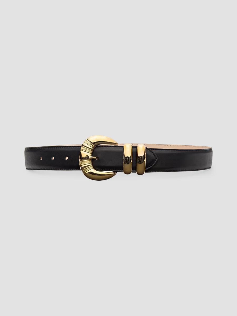 L'agence Women's Yarros Leather Belt In Black